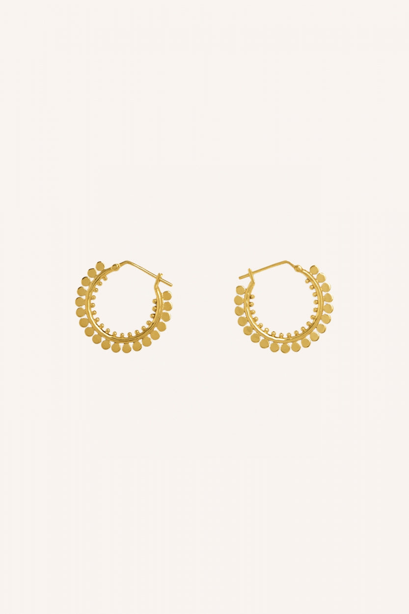 pd-tara-earring-gold-22-karaats gouden plating-gold plated-all-time classic-by-bar-sfeerbeeld