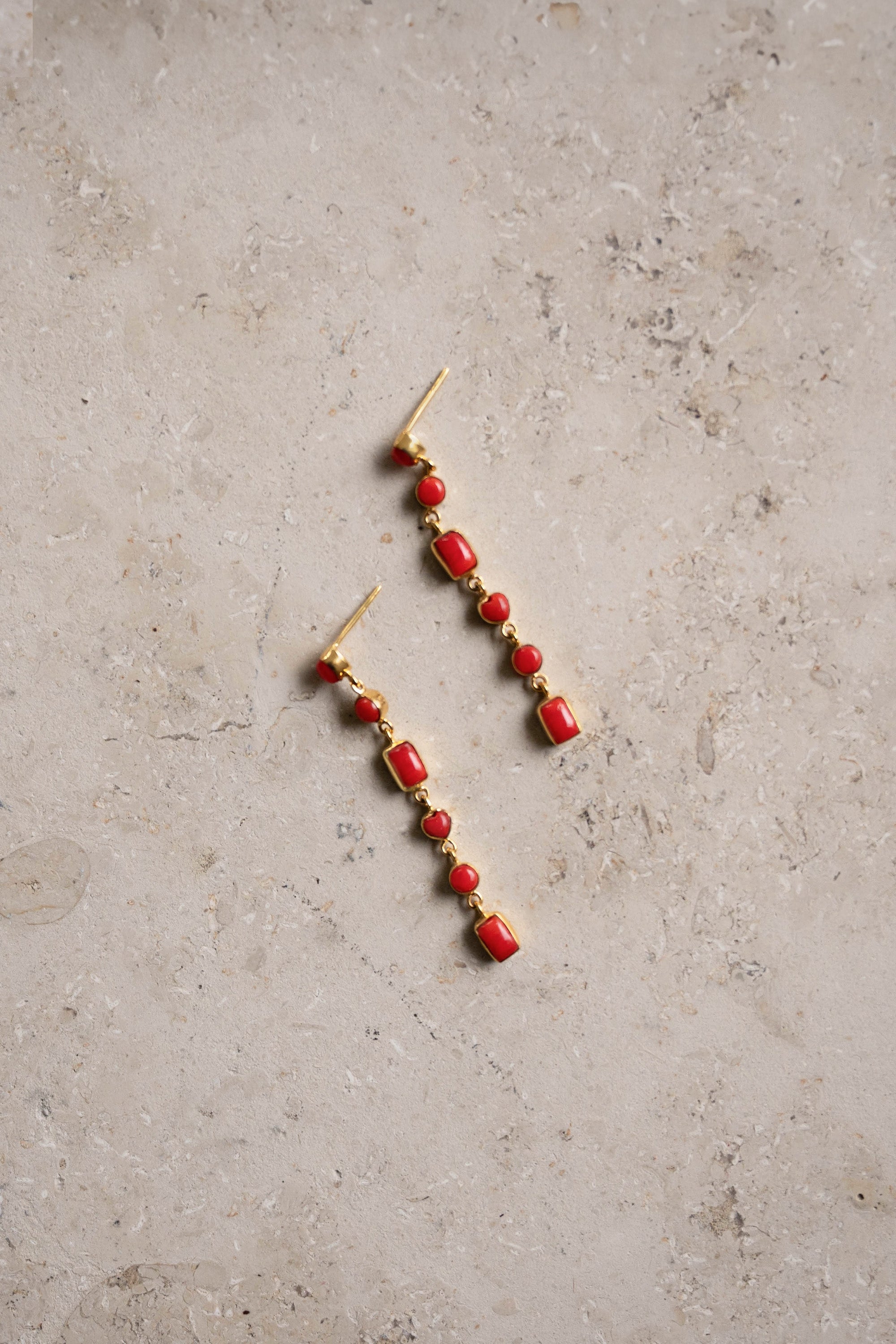 pd nolan earring | red