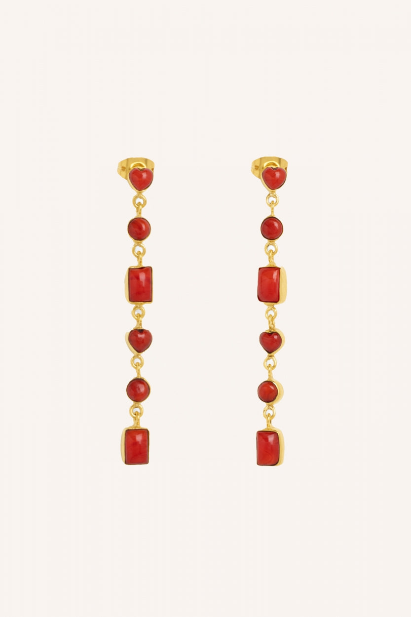 pd nolan earring | red