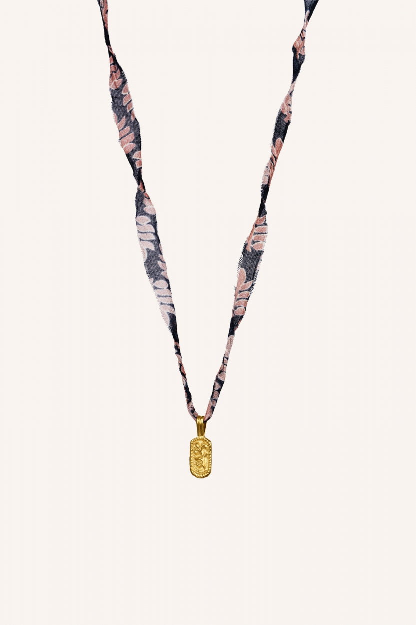 varanasi necklace | leaf print