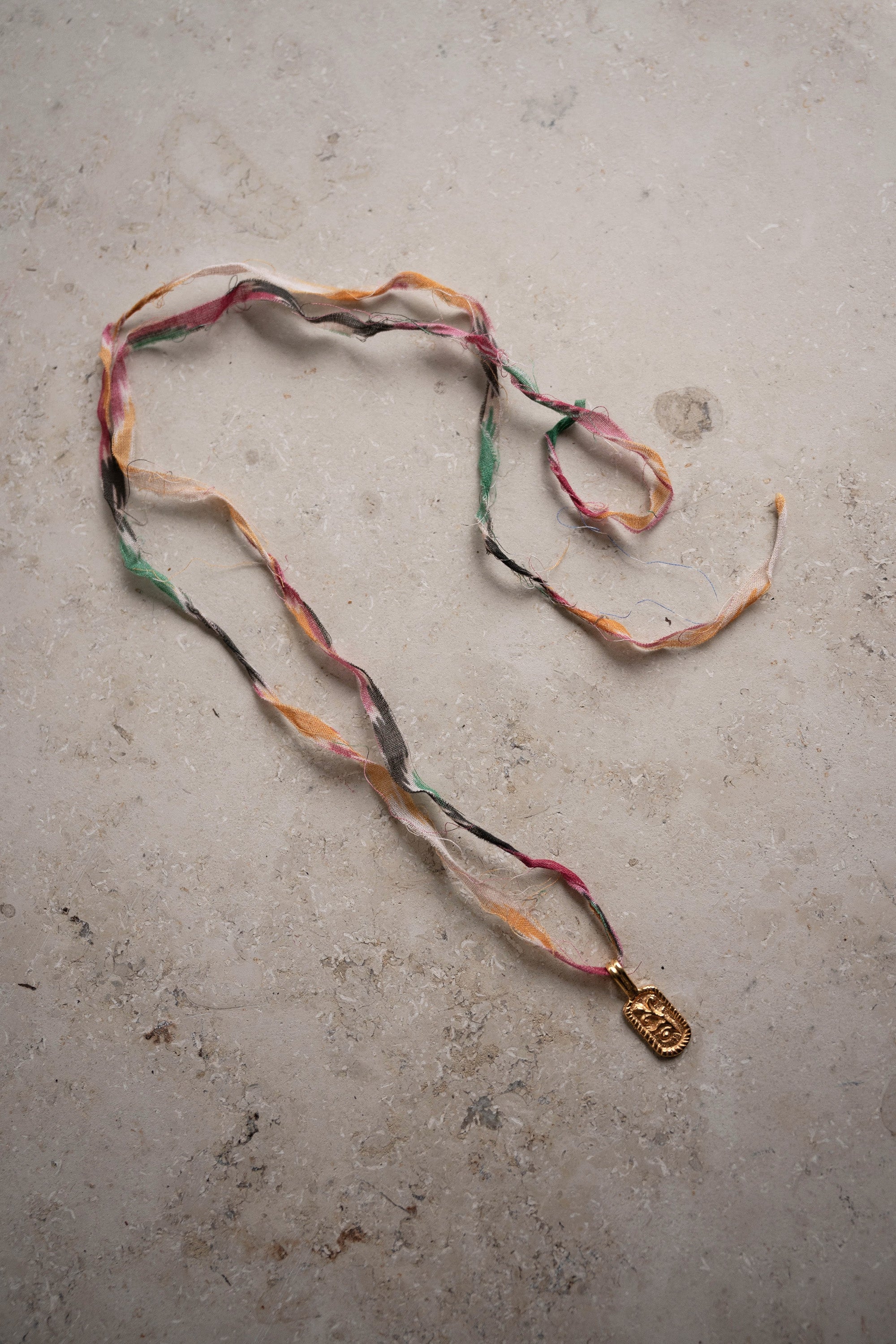 varanasi necklace | summer ikat print