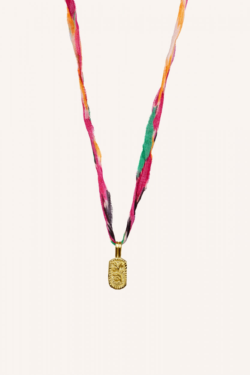 varanasi necklace | summer ikat print