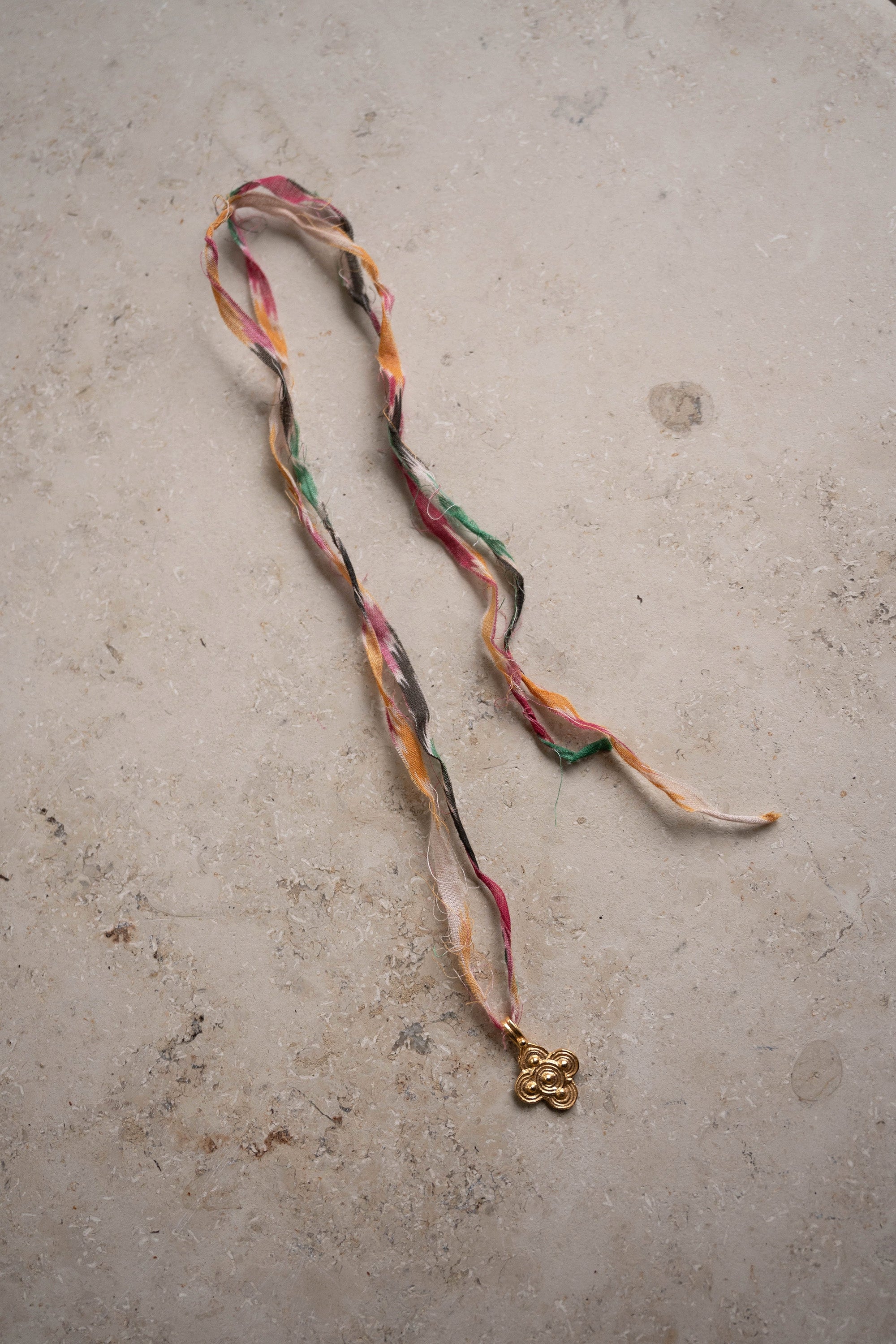 lucknow necklace | summer ikat print