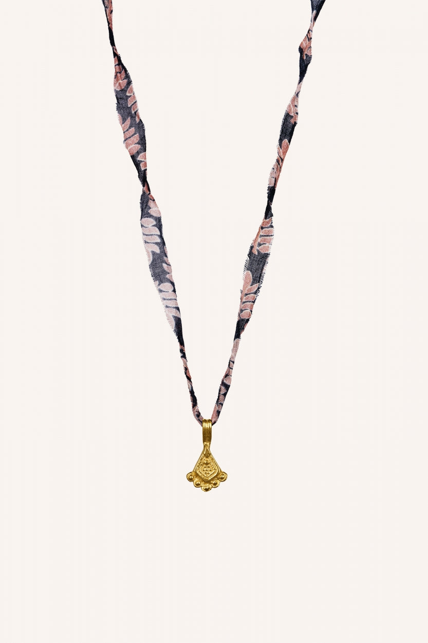 delhi necklace | leaf print
