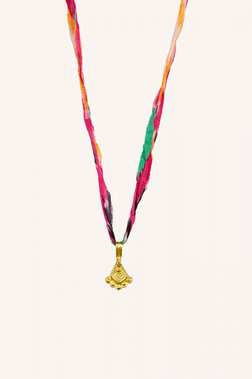 delhi necklace | summer ikat print