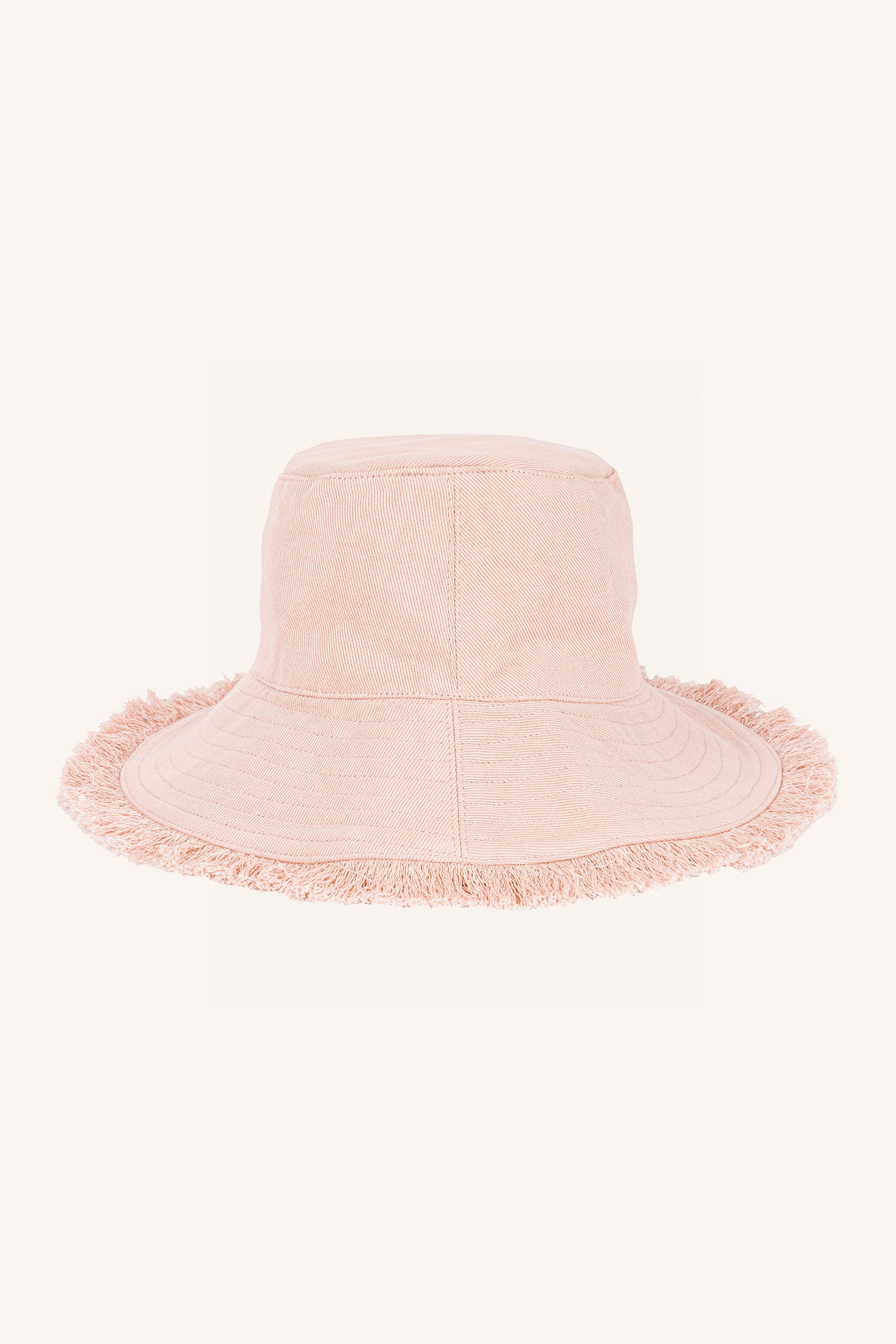 fringed bucket hat | lilac rose