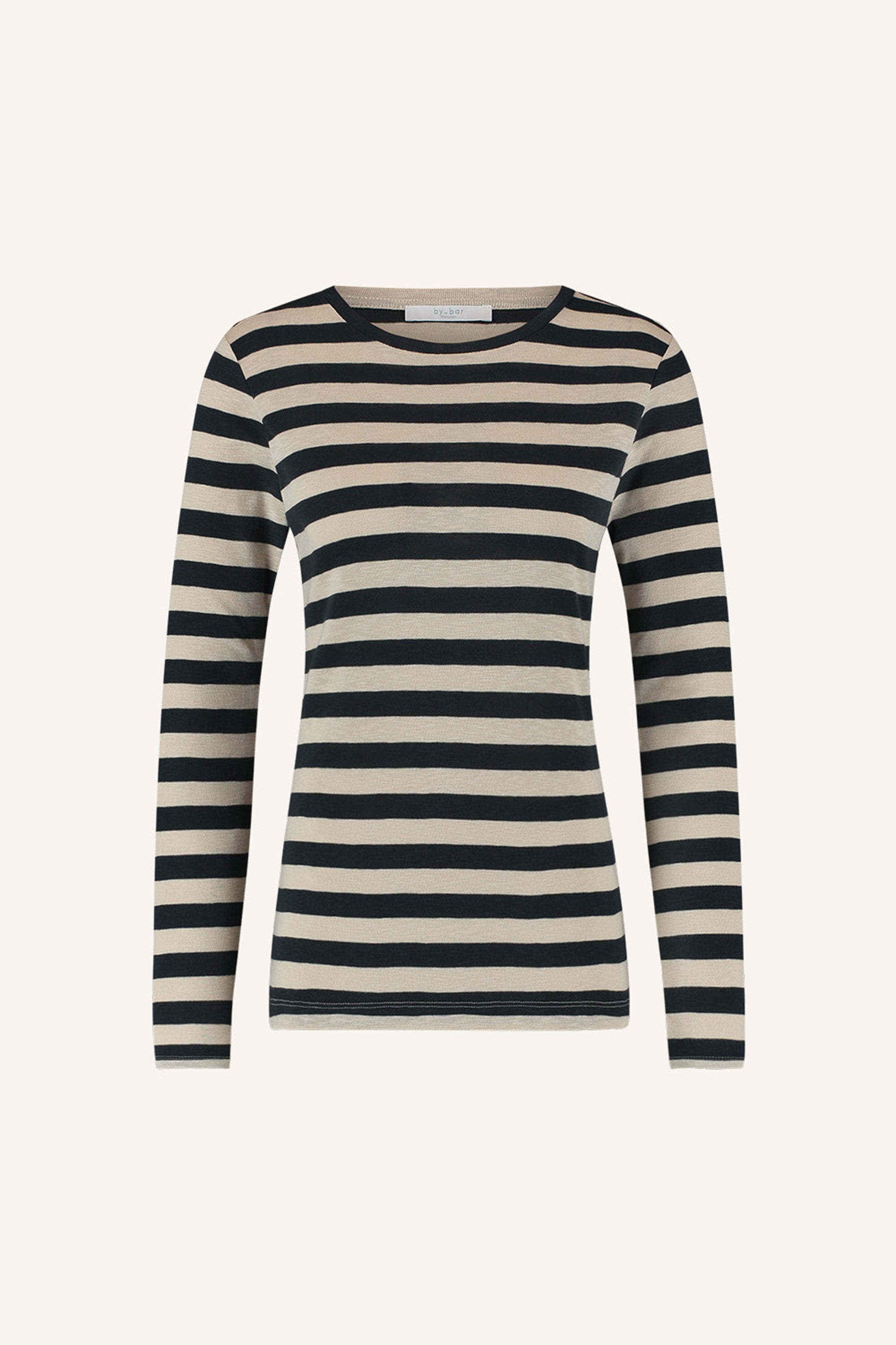 basic ls big stripe top | midnight