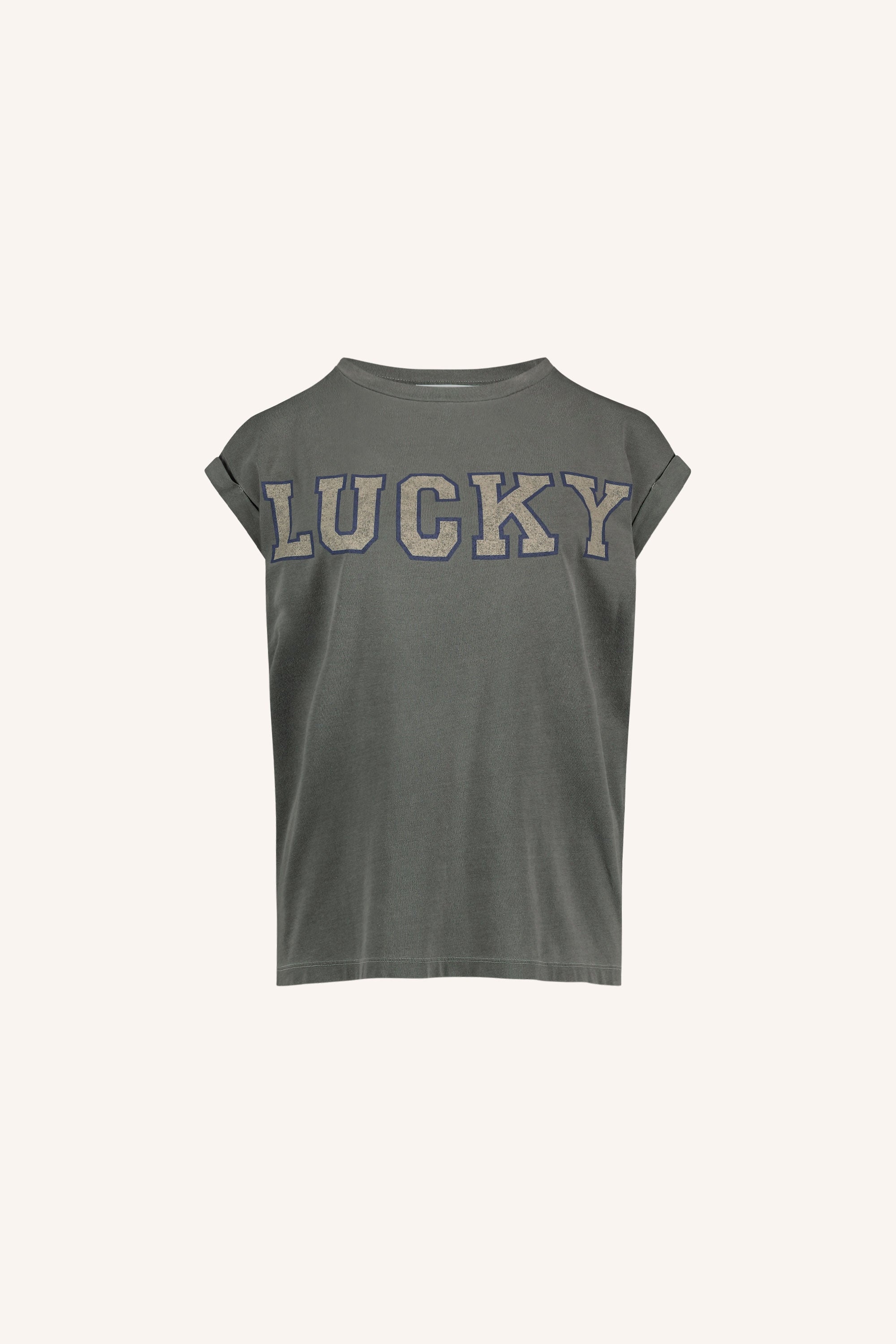 thelma lucky vintage top | charcoal