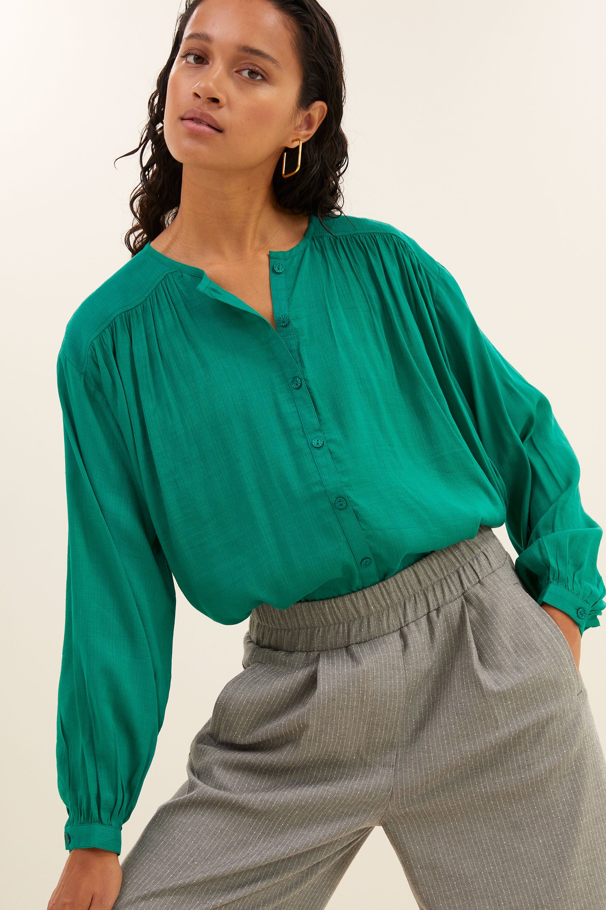 blusa sara | verde brillante