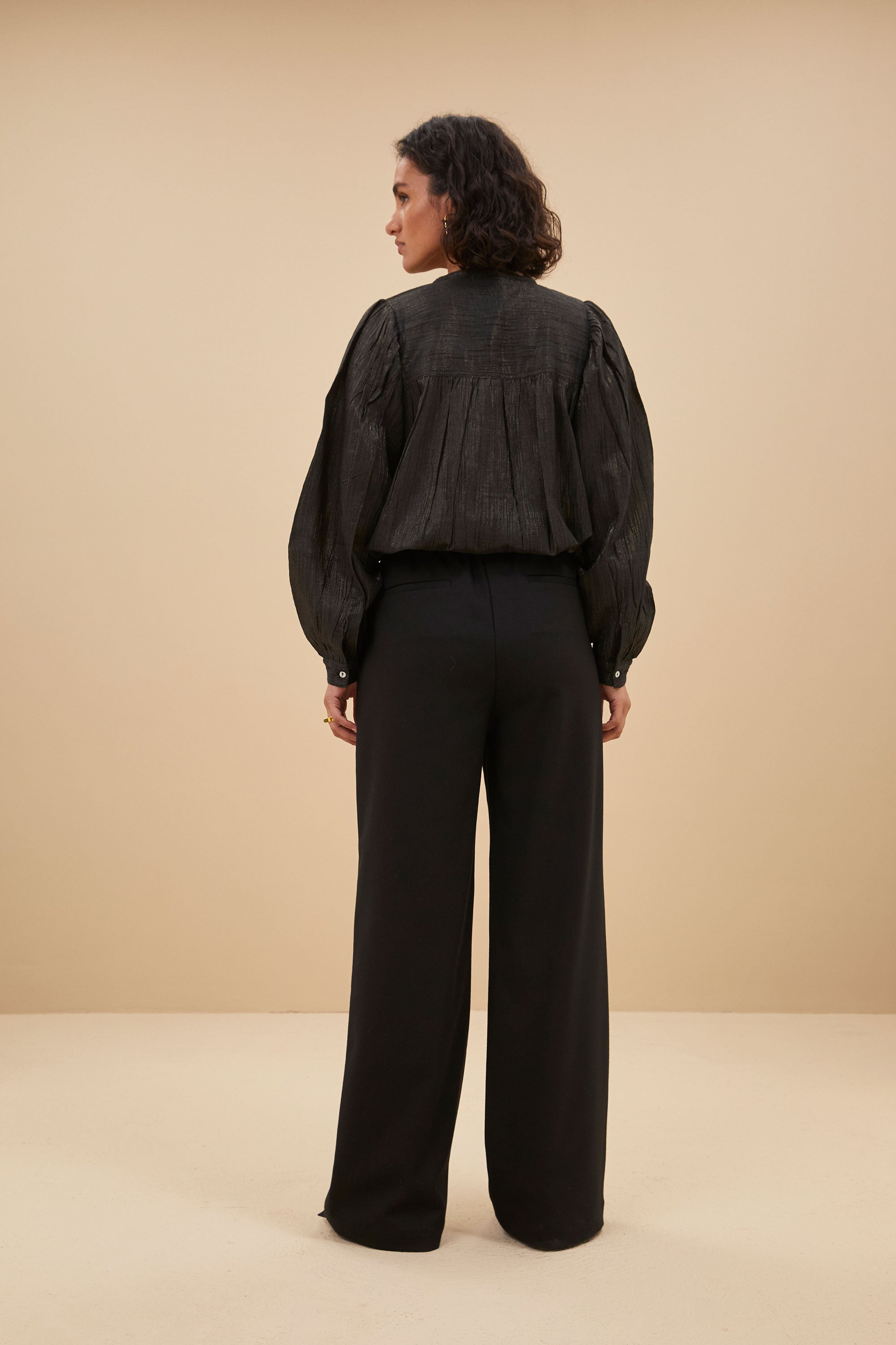 meggie lurex blouse | midnight