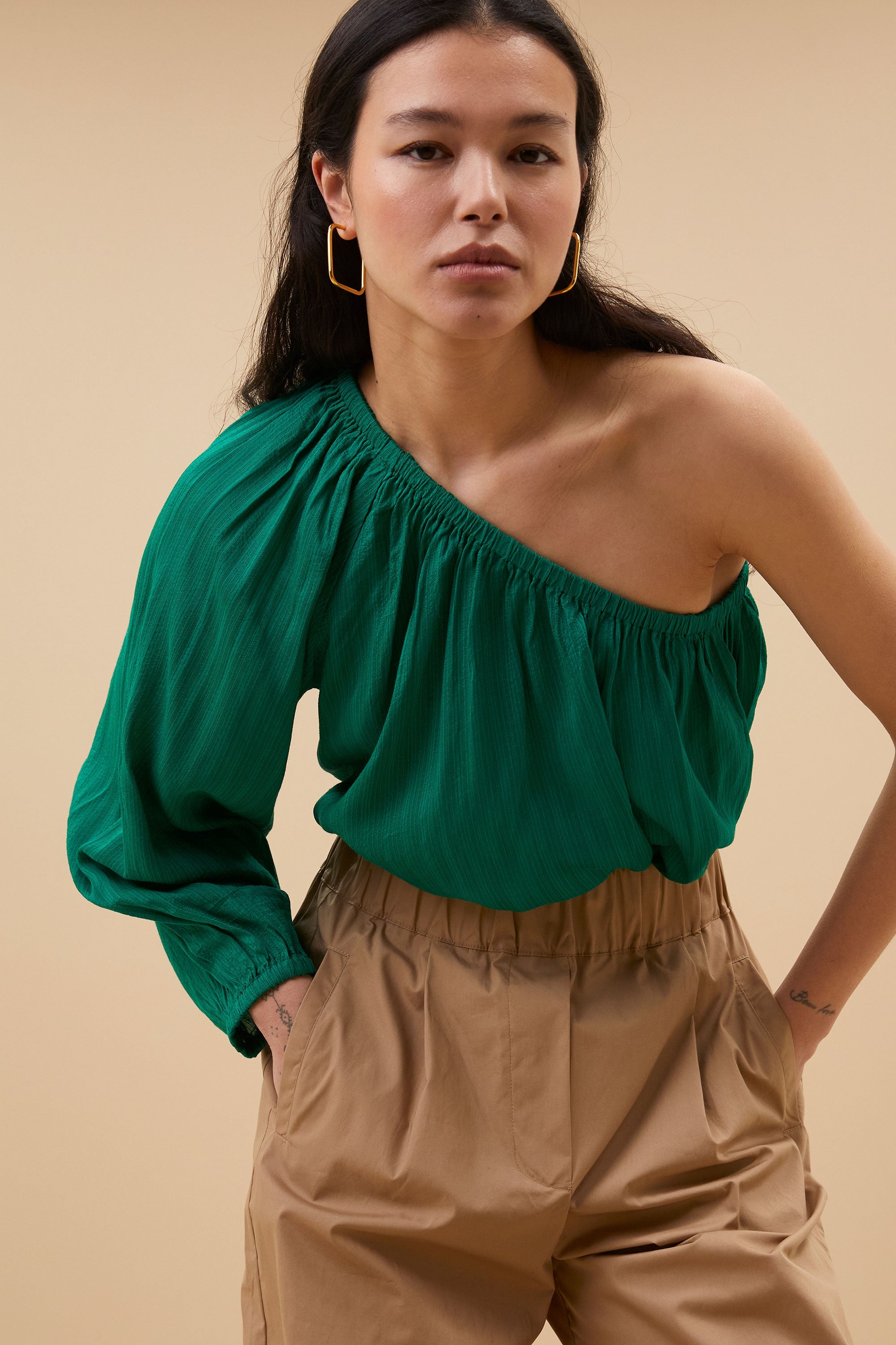 blusa estela | verde brillante