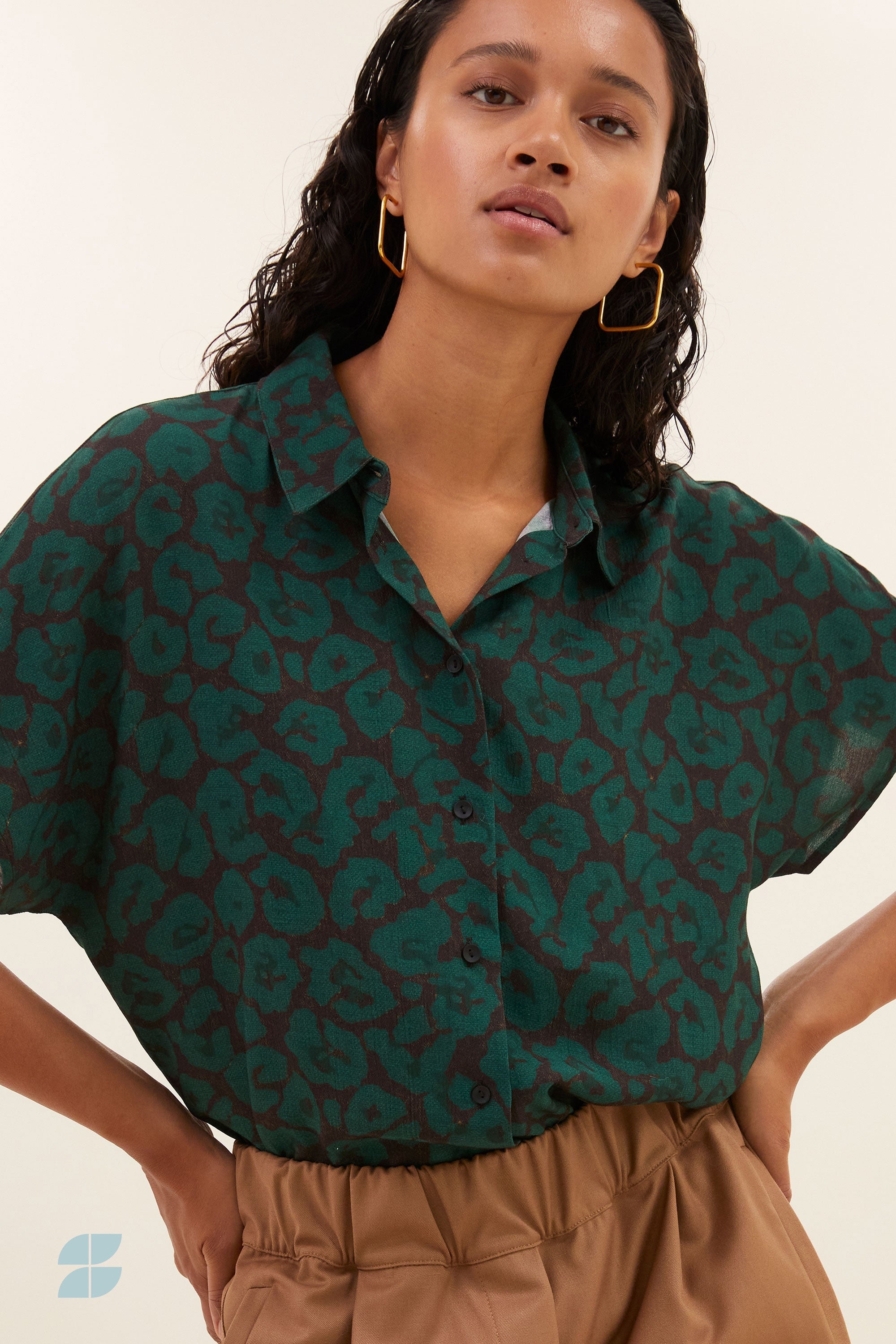 karly spotted blouse | spotted print