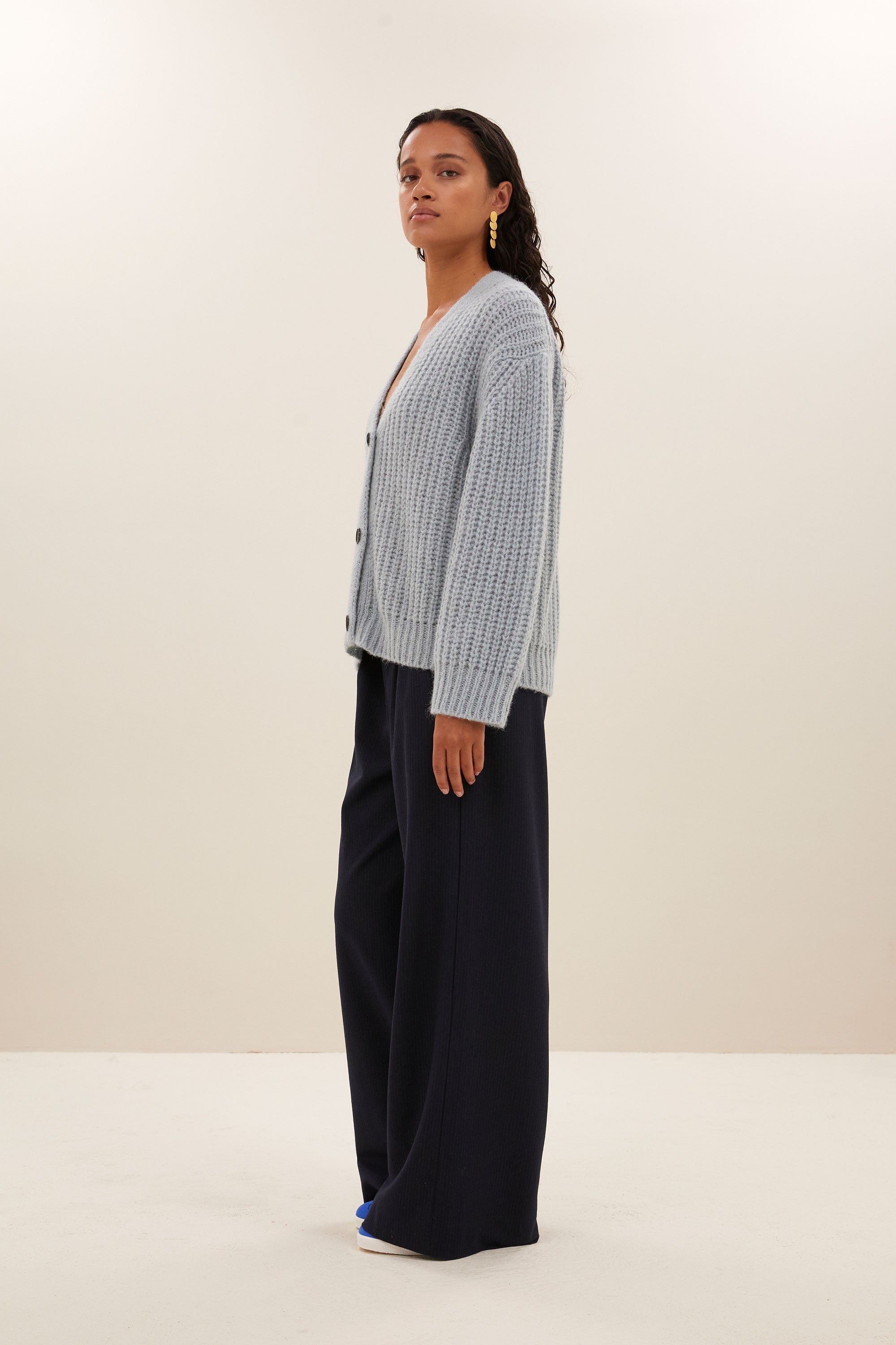 bobbi cardigan | steel blue