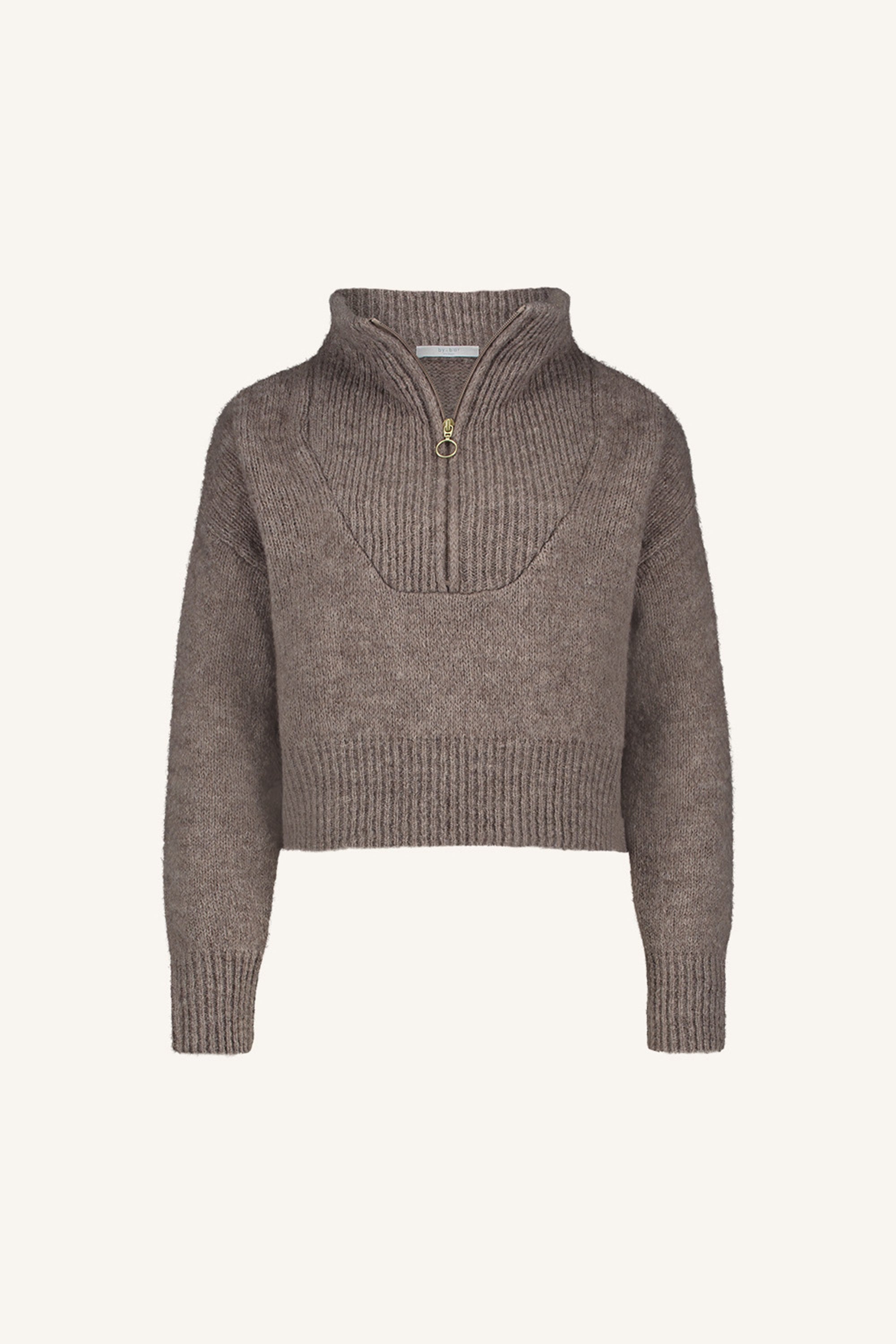 boxy beau pullover | biscuit