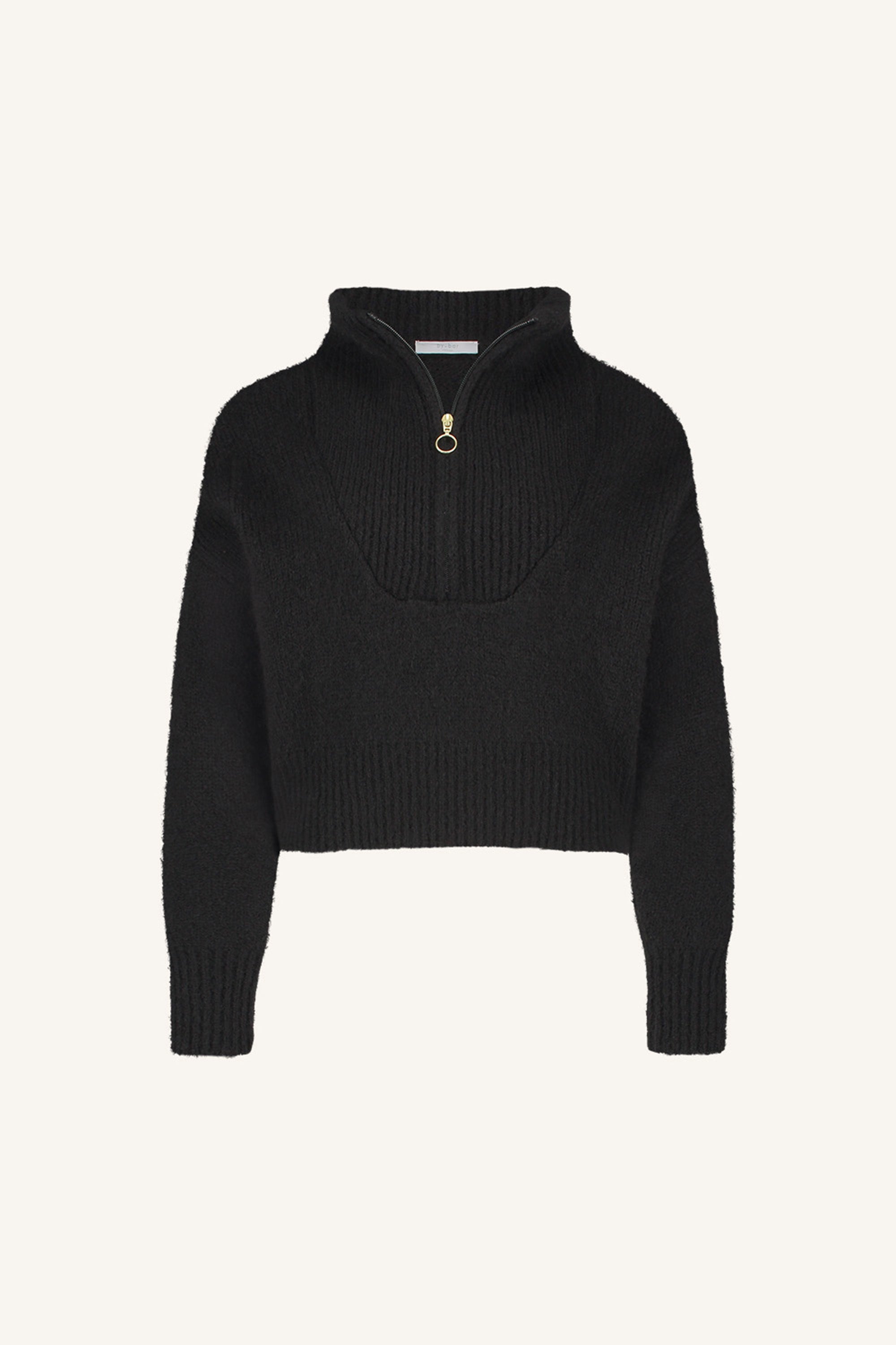 boxy beau pullover | black