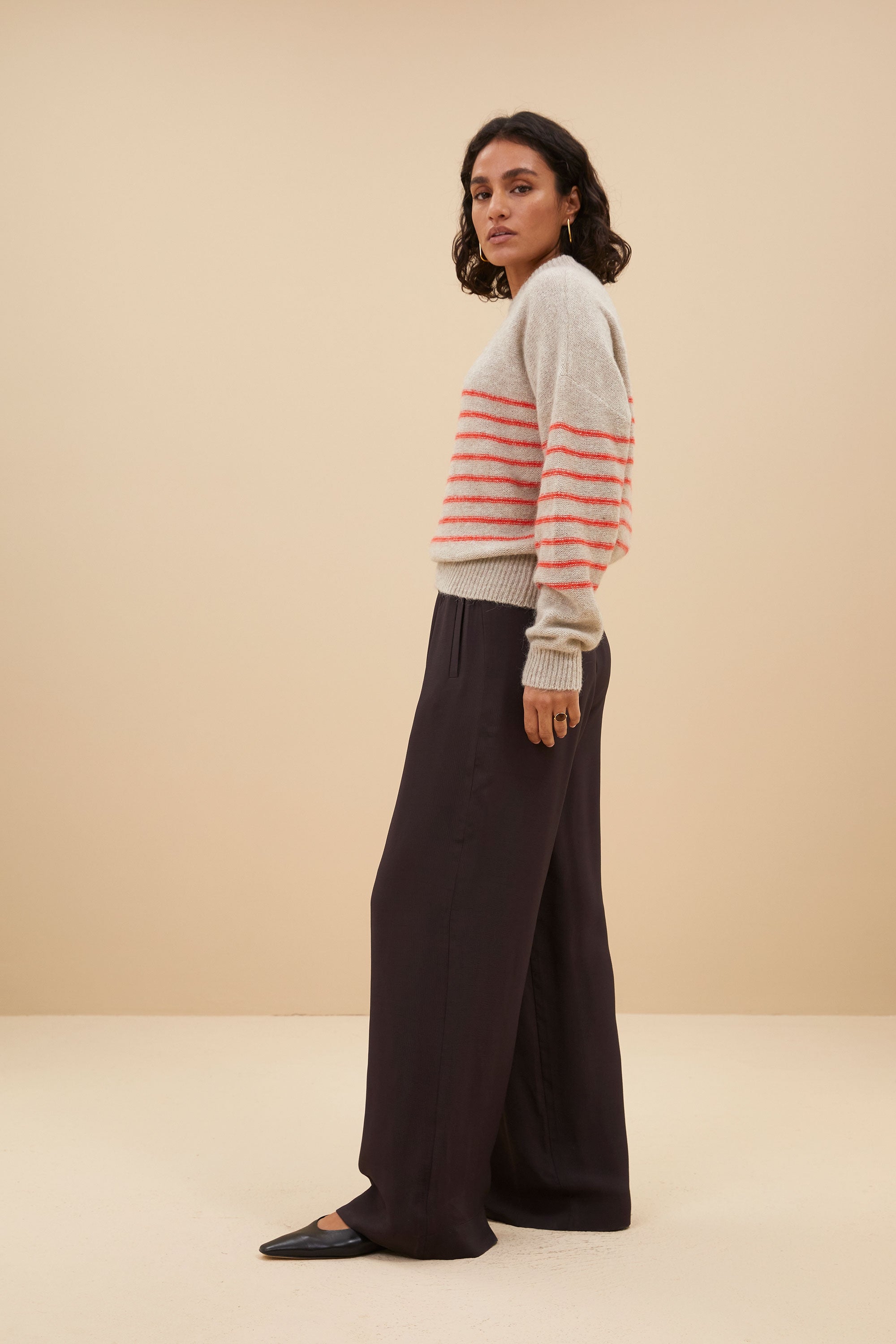 sonny stripe pullover | lipstick