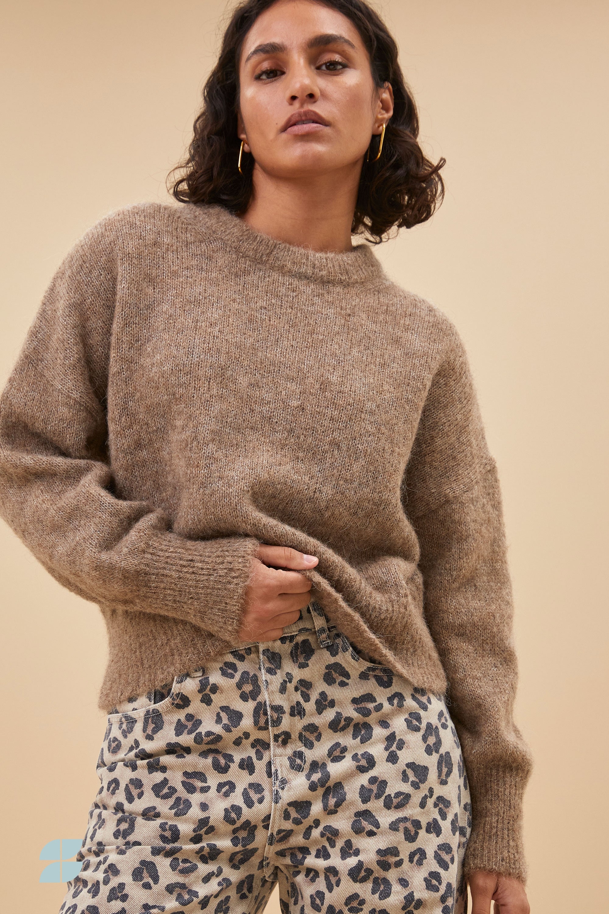 sonny natural pullover | biscuit