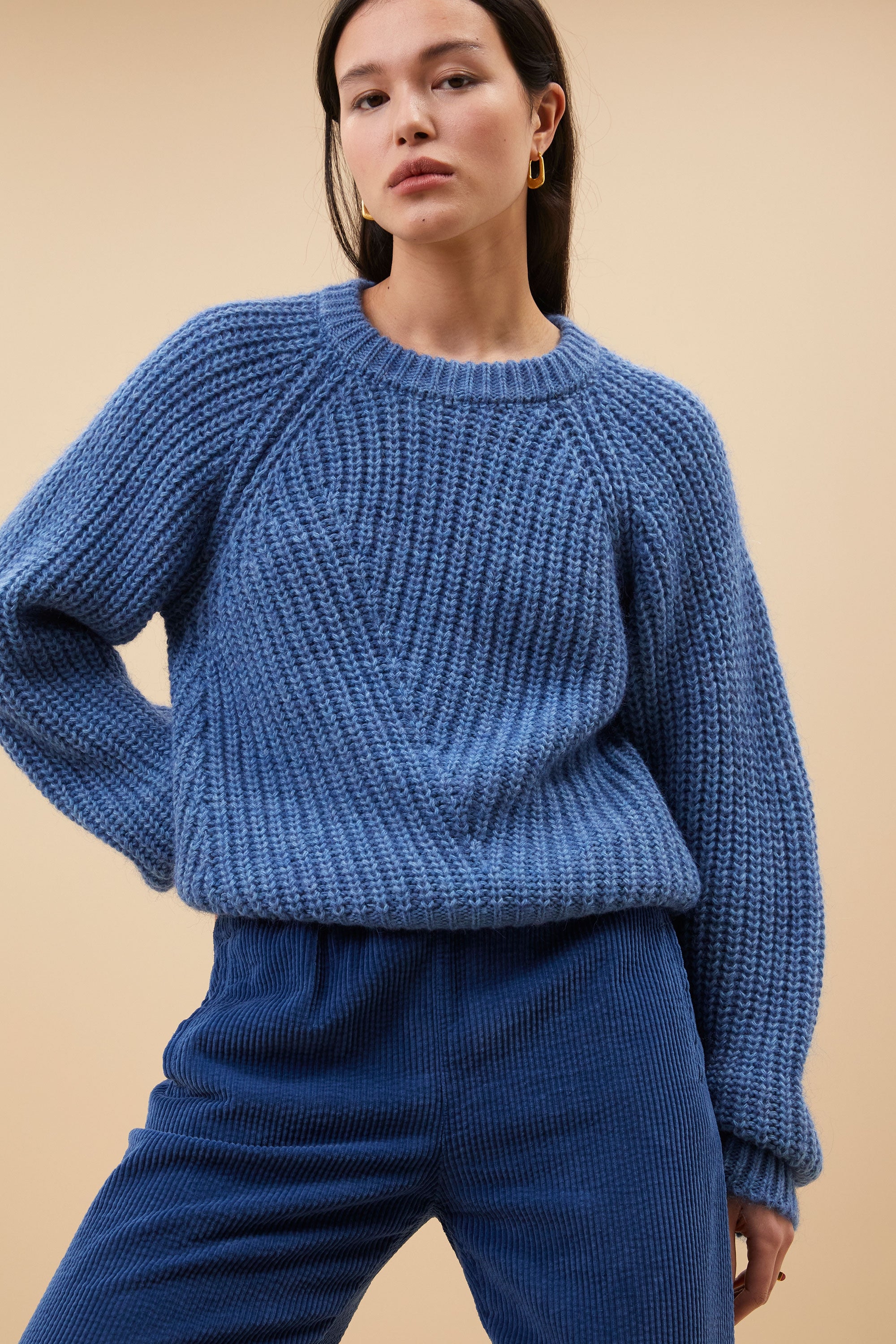 ro pullover steel blue