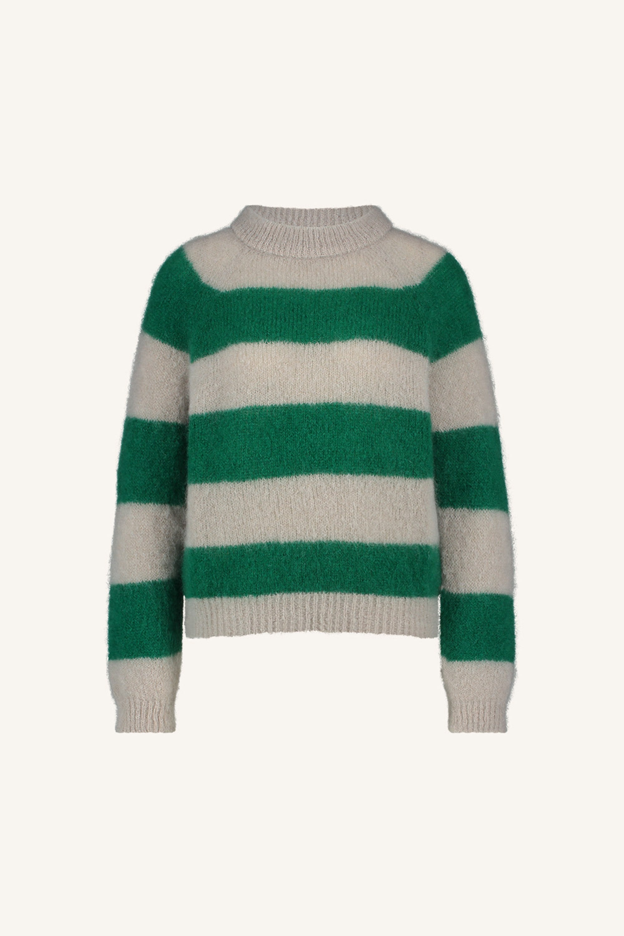 sian stripe pullover | evergreen