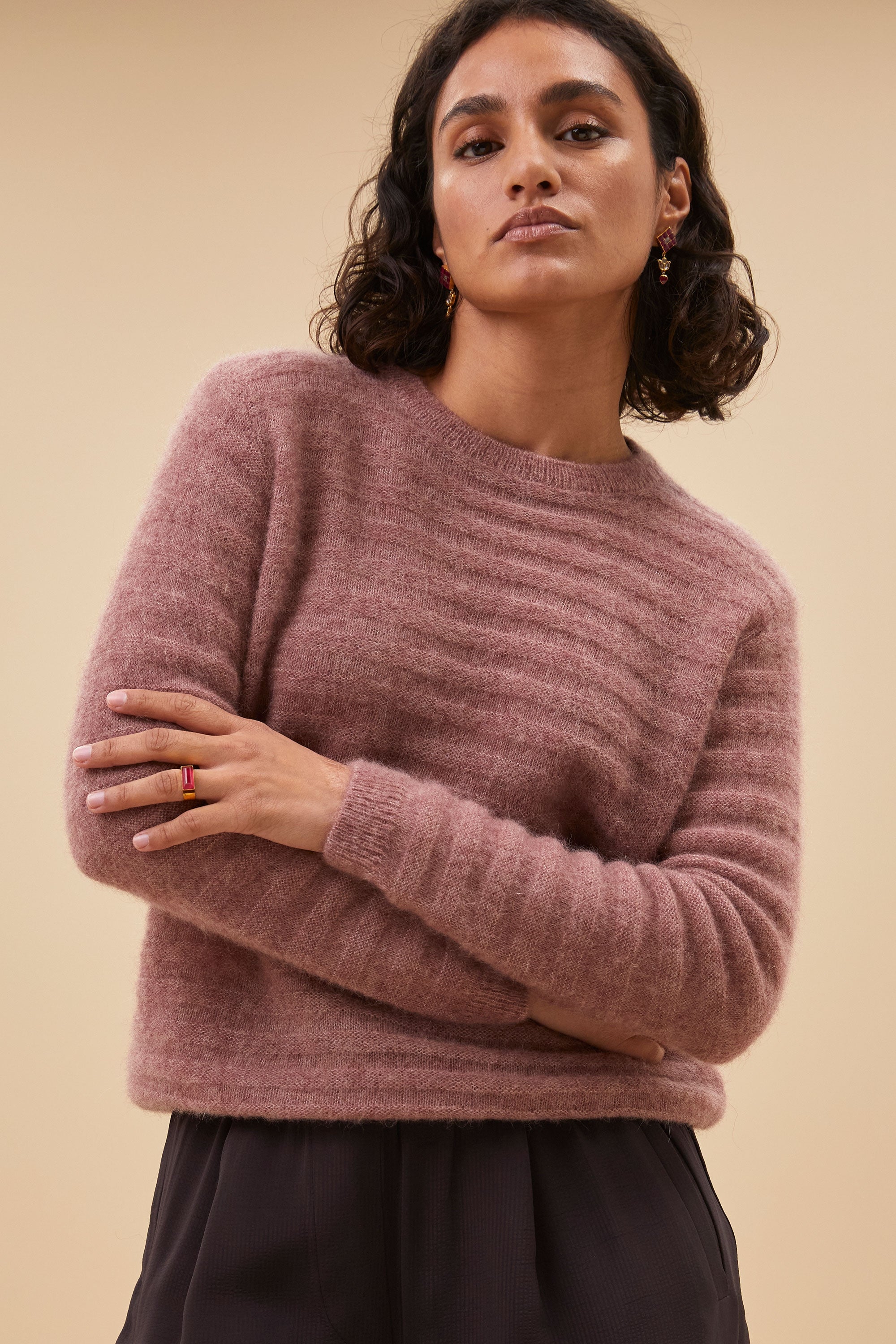 gwen pullover | ash rose