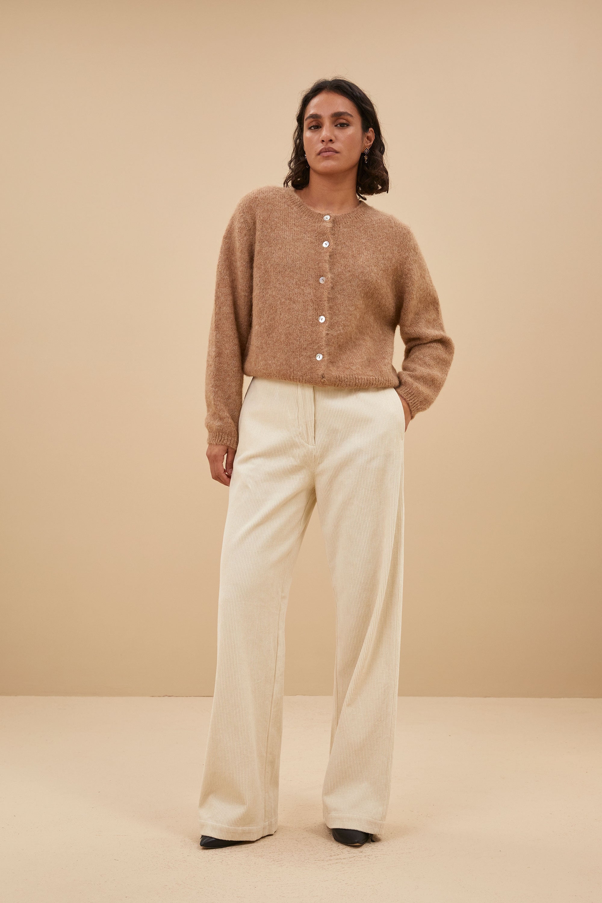 odin cord pants | sand shell