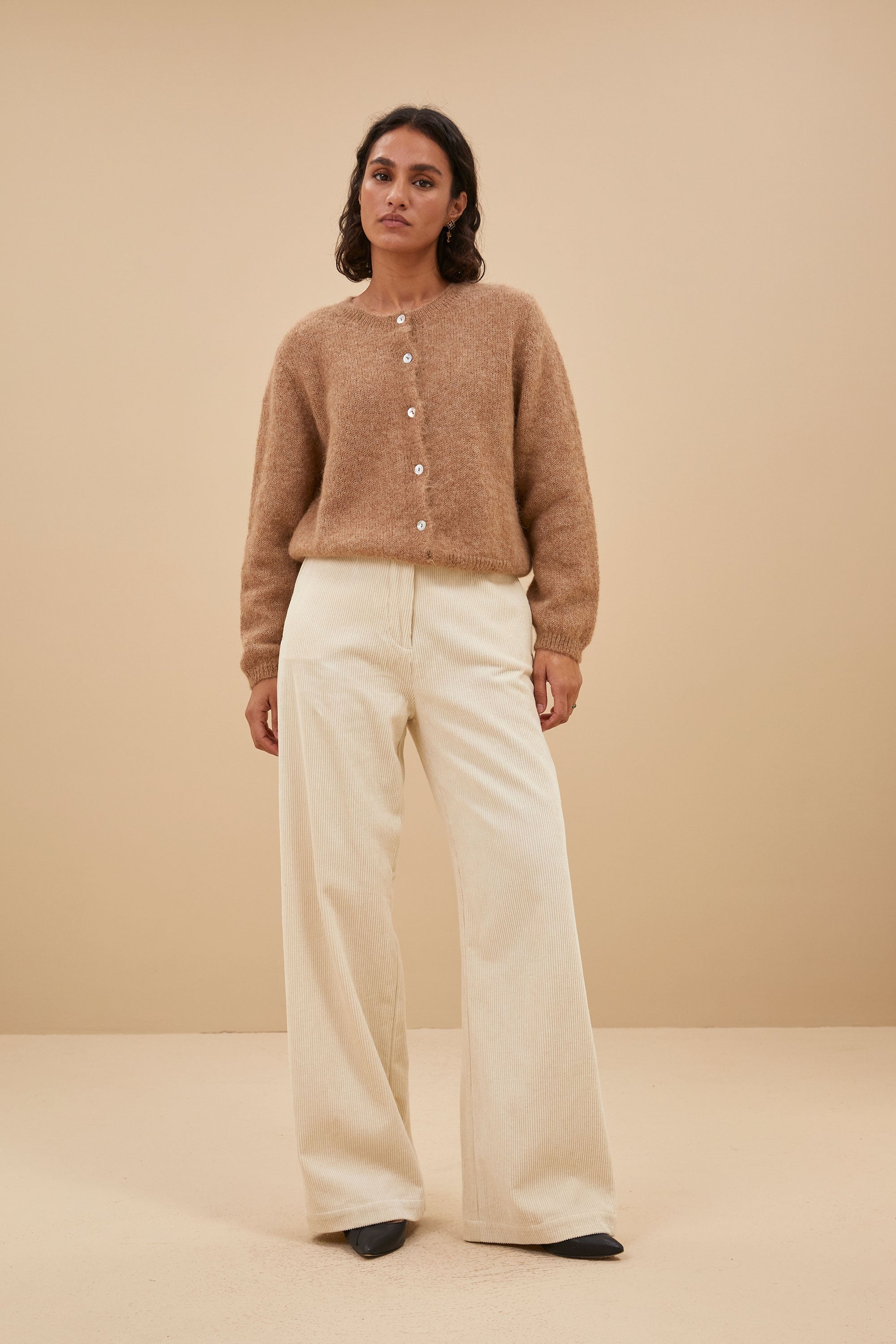 odin cord pants | sand shell