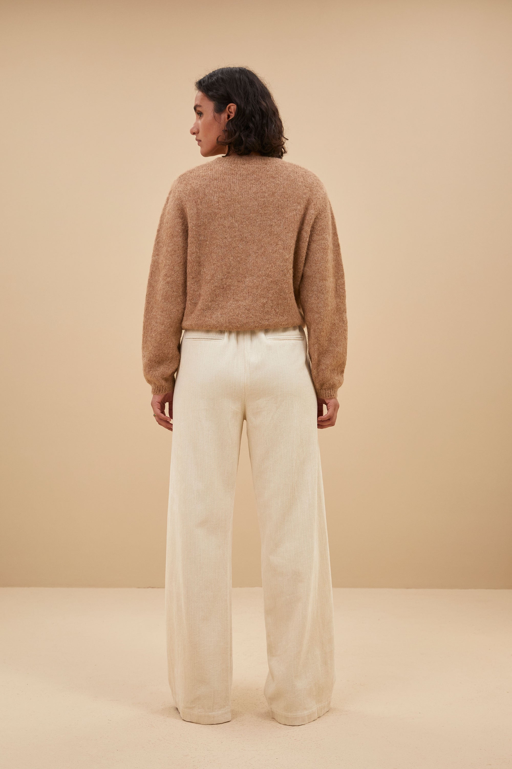 odin cord pants | sand shell