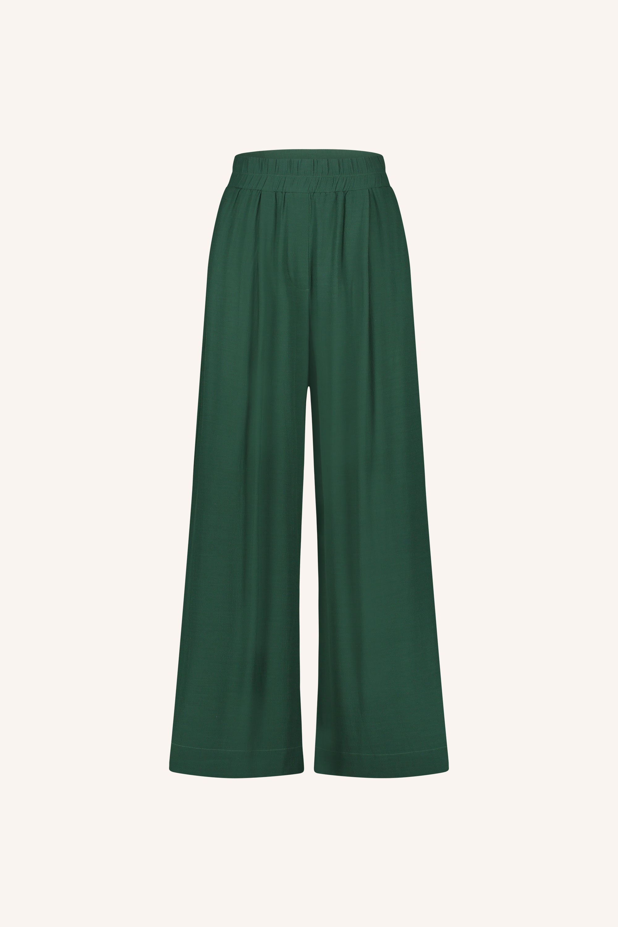benji viscose pants | deep green