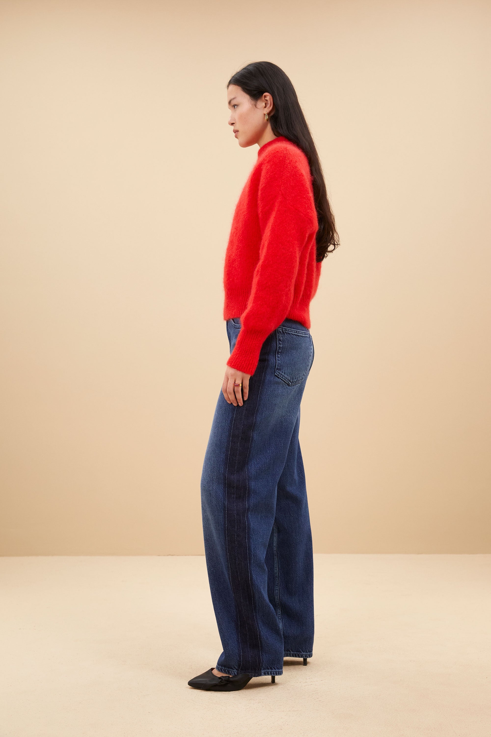 two tone pants | denim