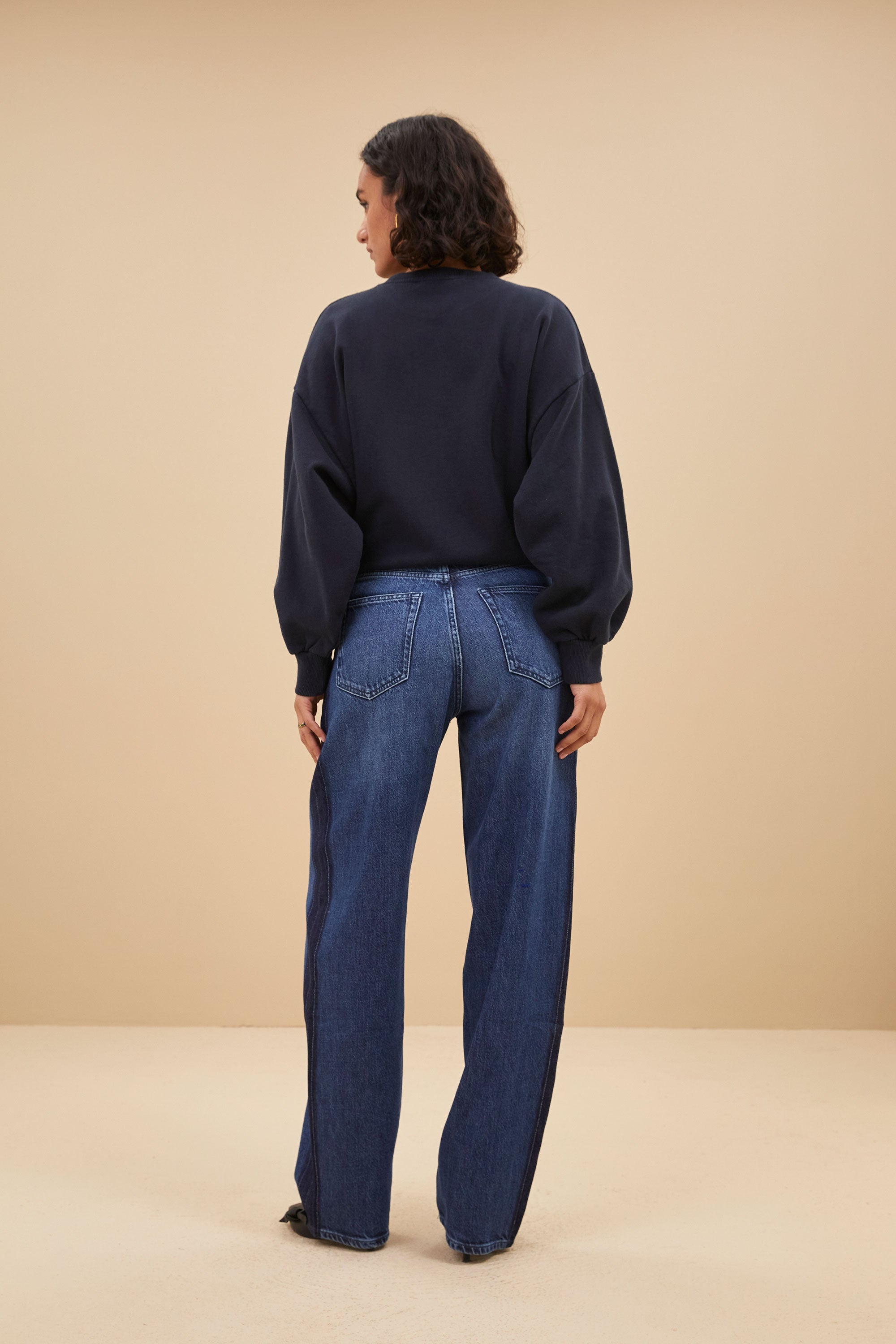 two tone pants | denim