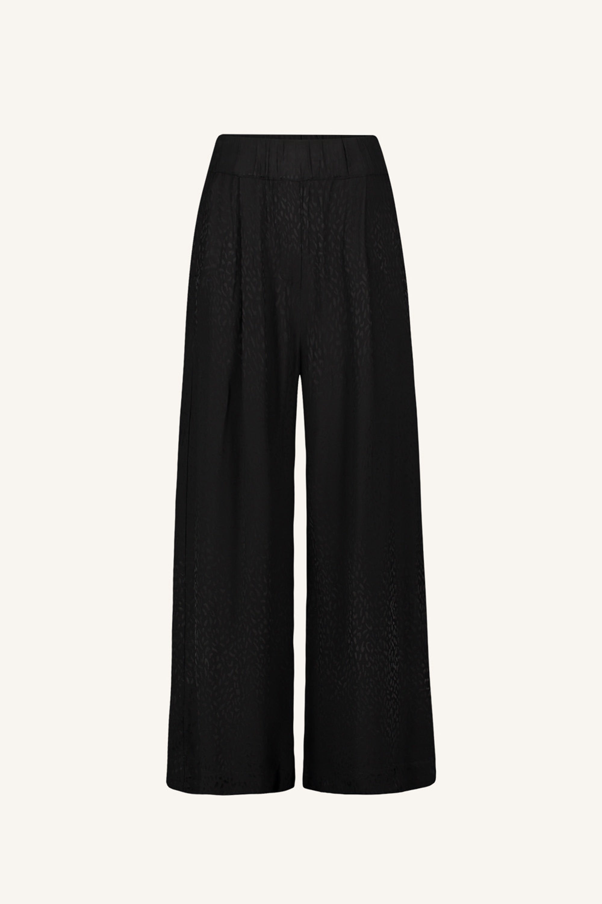 benji jacquard pants | black