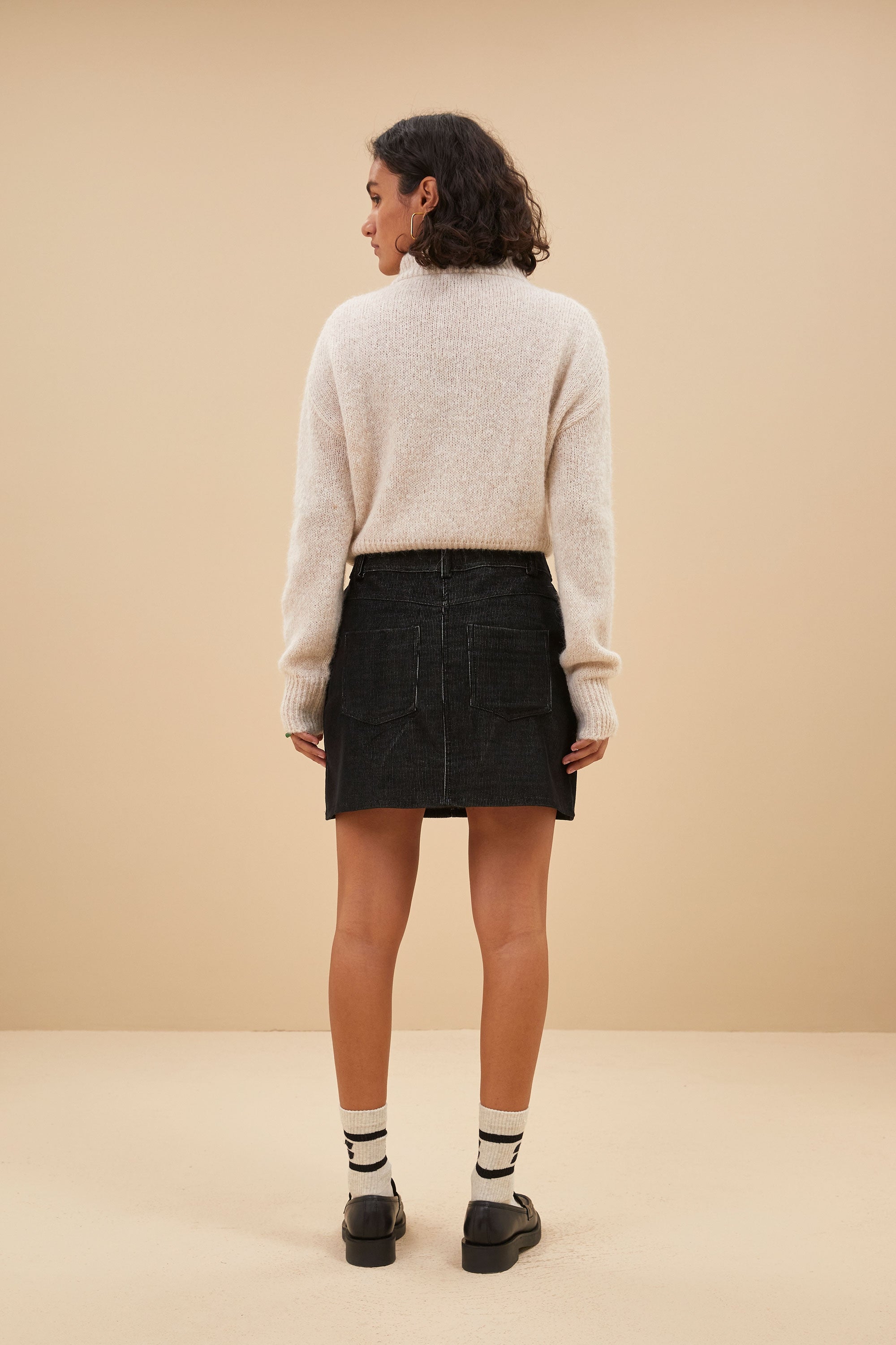 boxy beau pullover | chalk