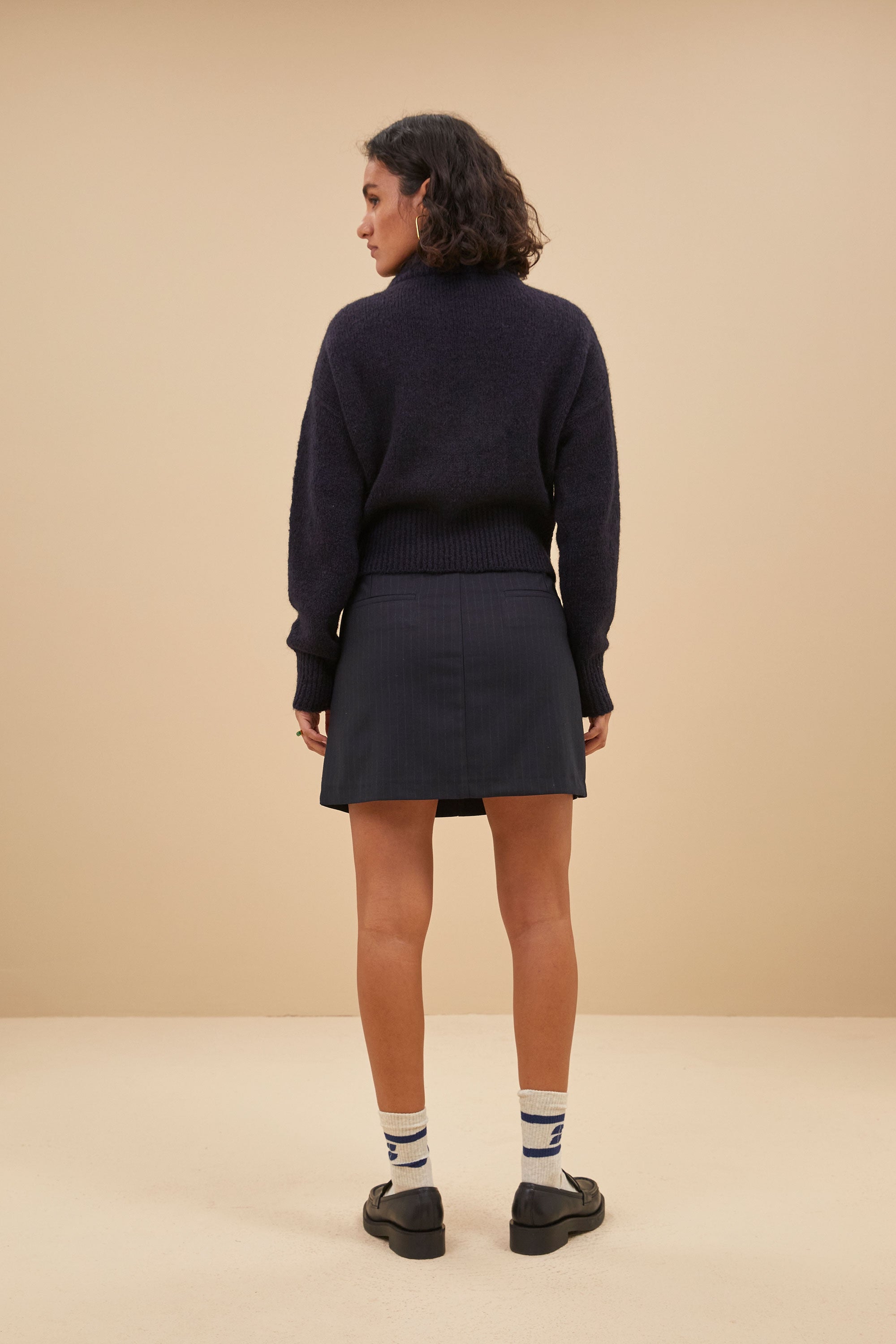 boxy beau pullover | midnight