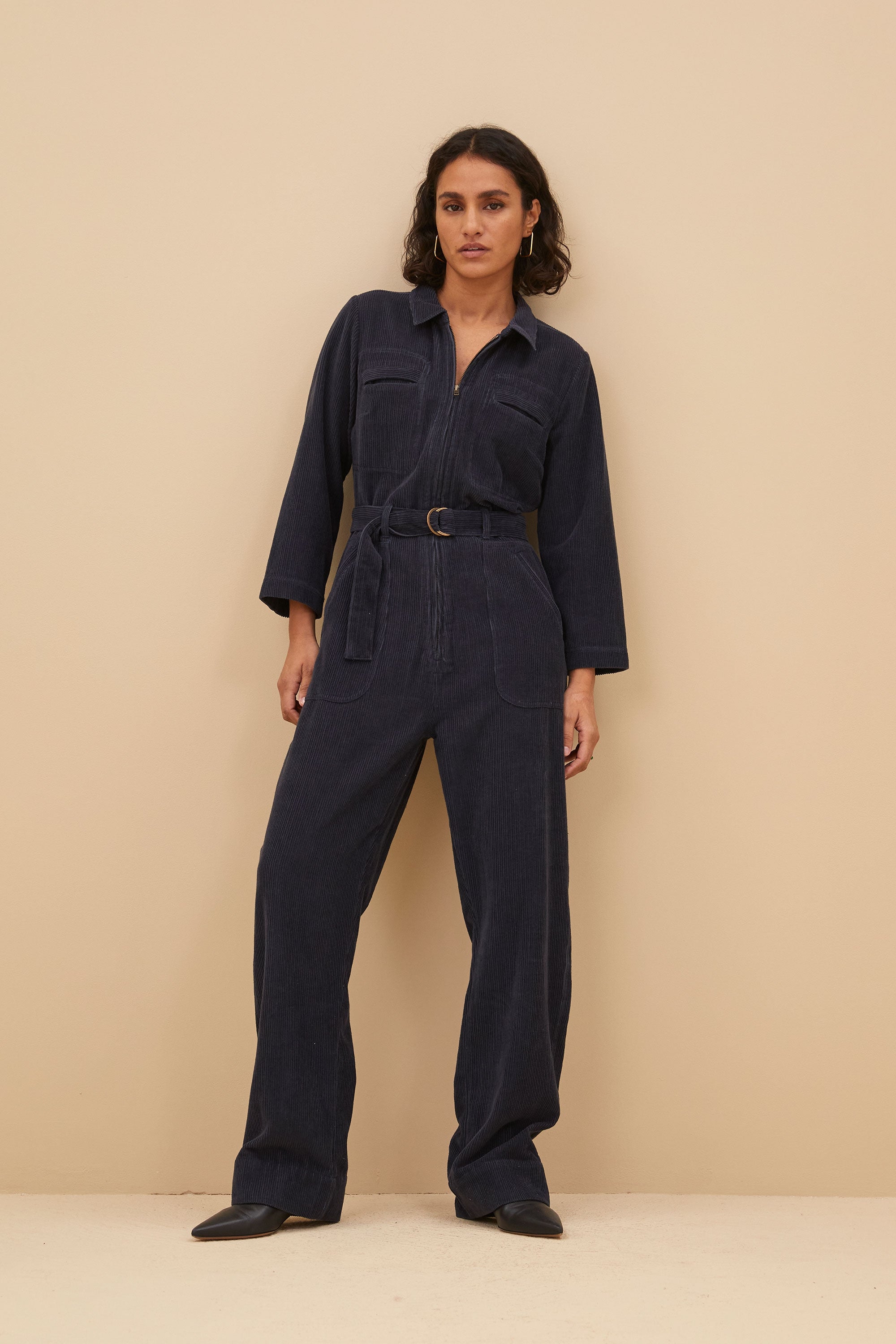 louise cord suit | midnight