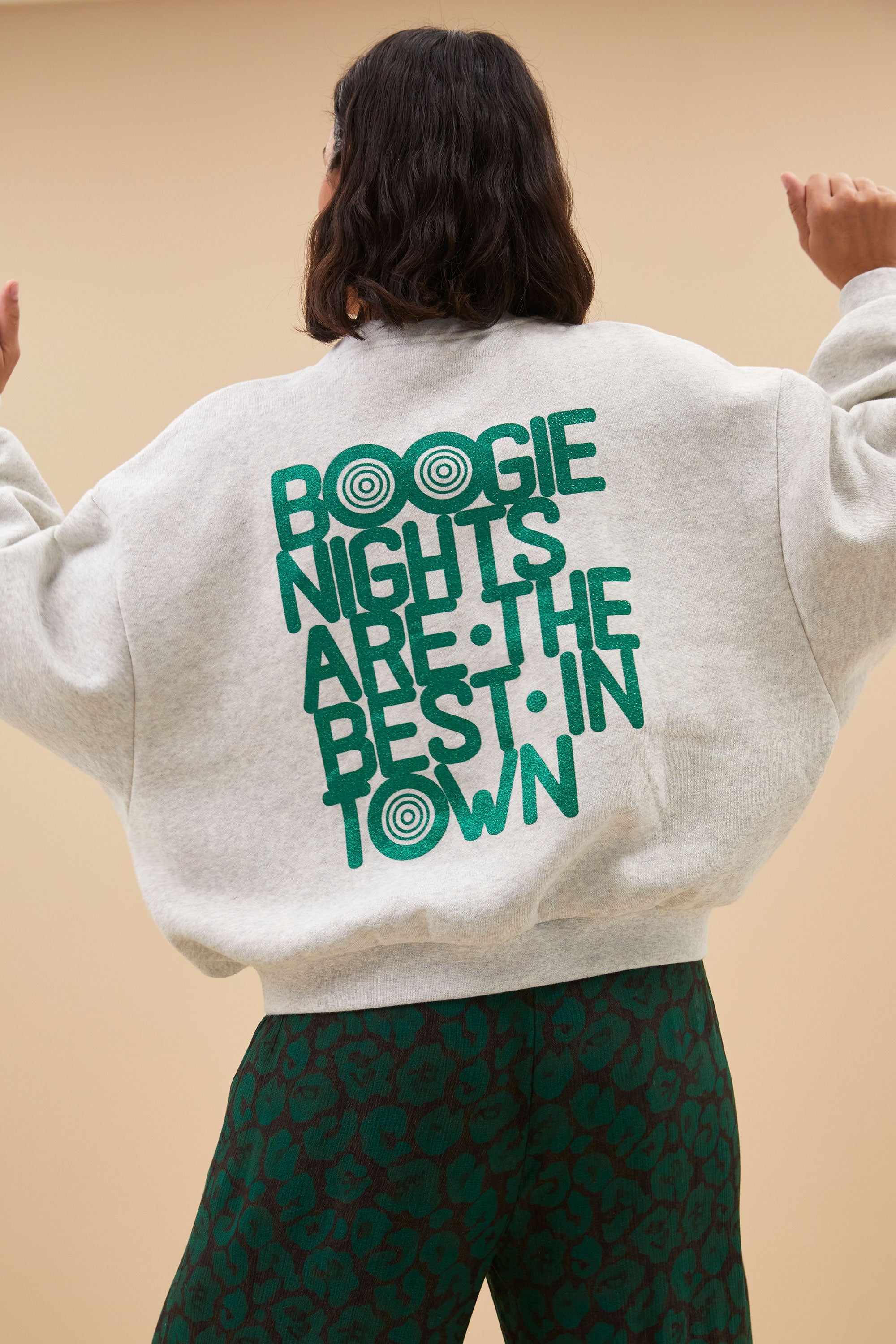 bibi boogie nights sweater | light grey melee