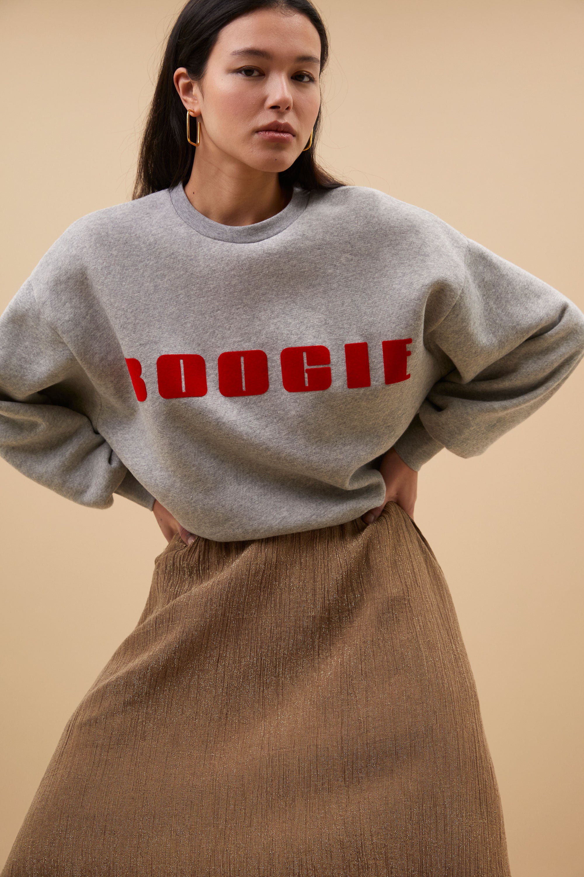 bibi boogie sweater | grey melee