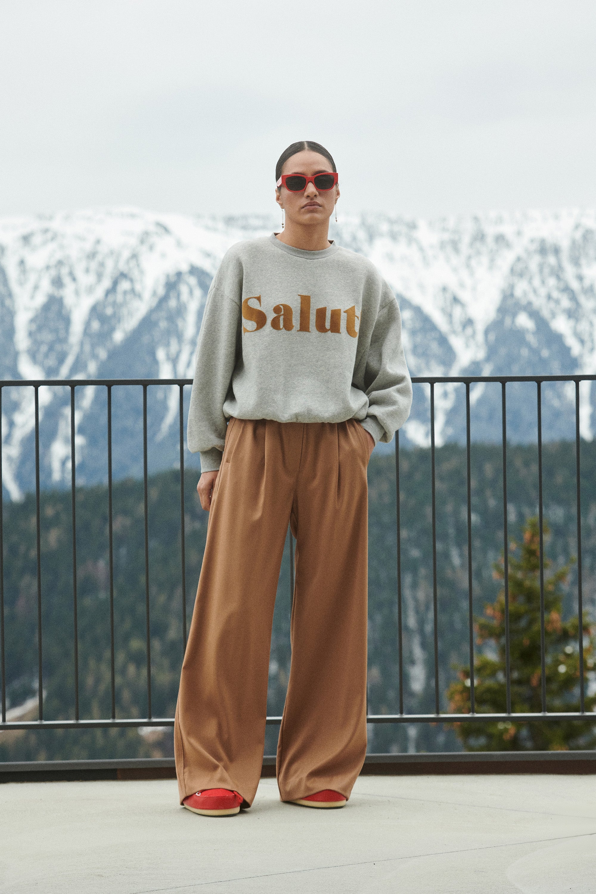 bibi salut sweater | grey melee