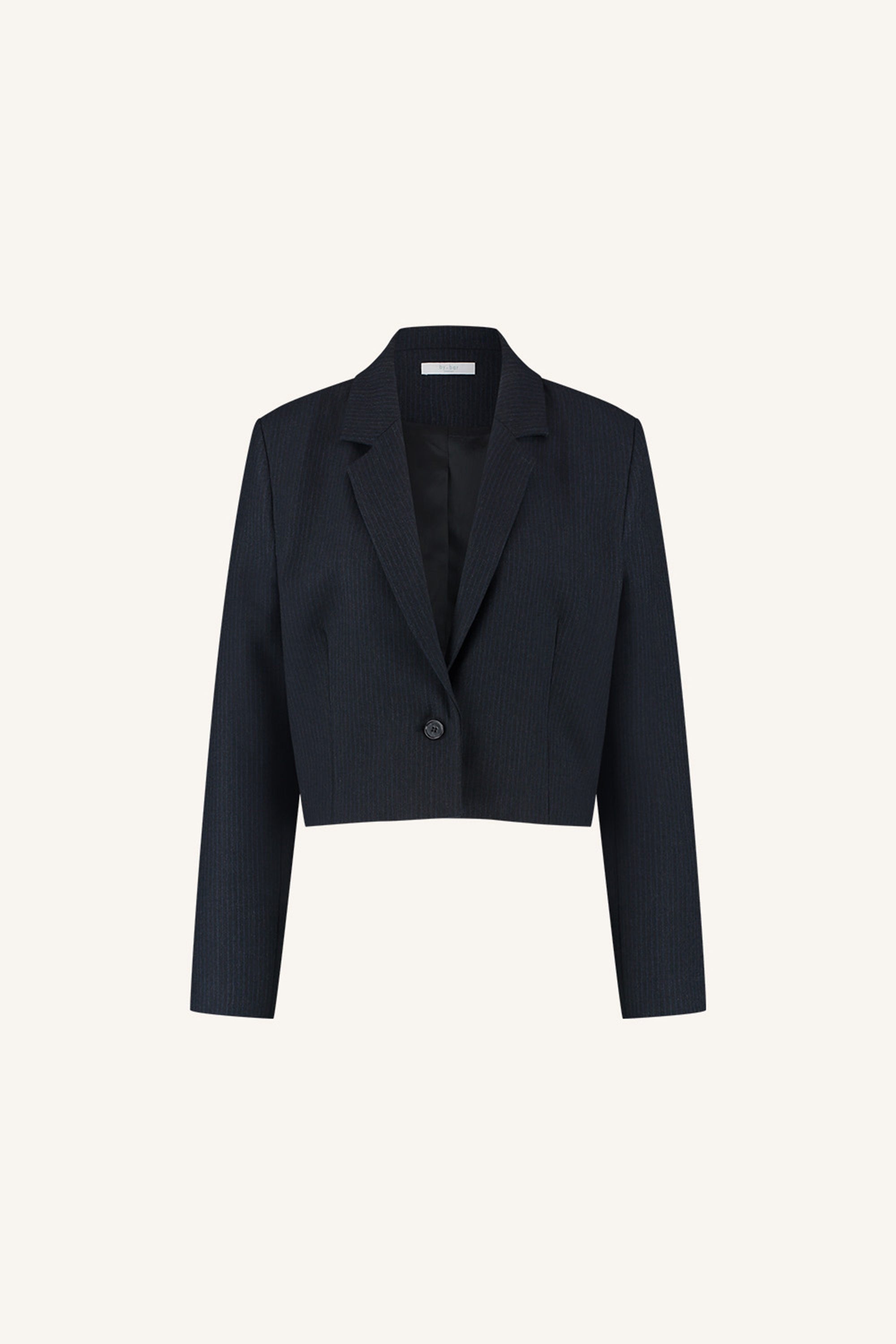 jody stripe blazer | dark navy