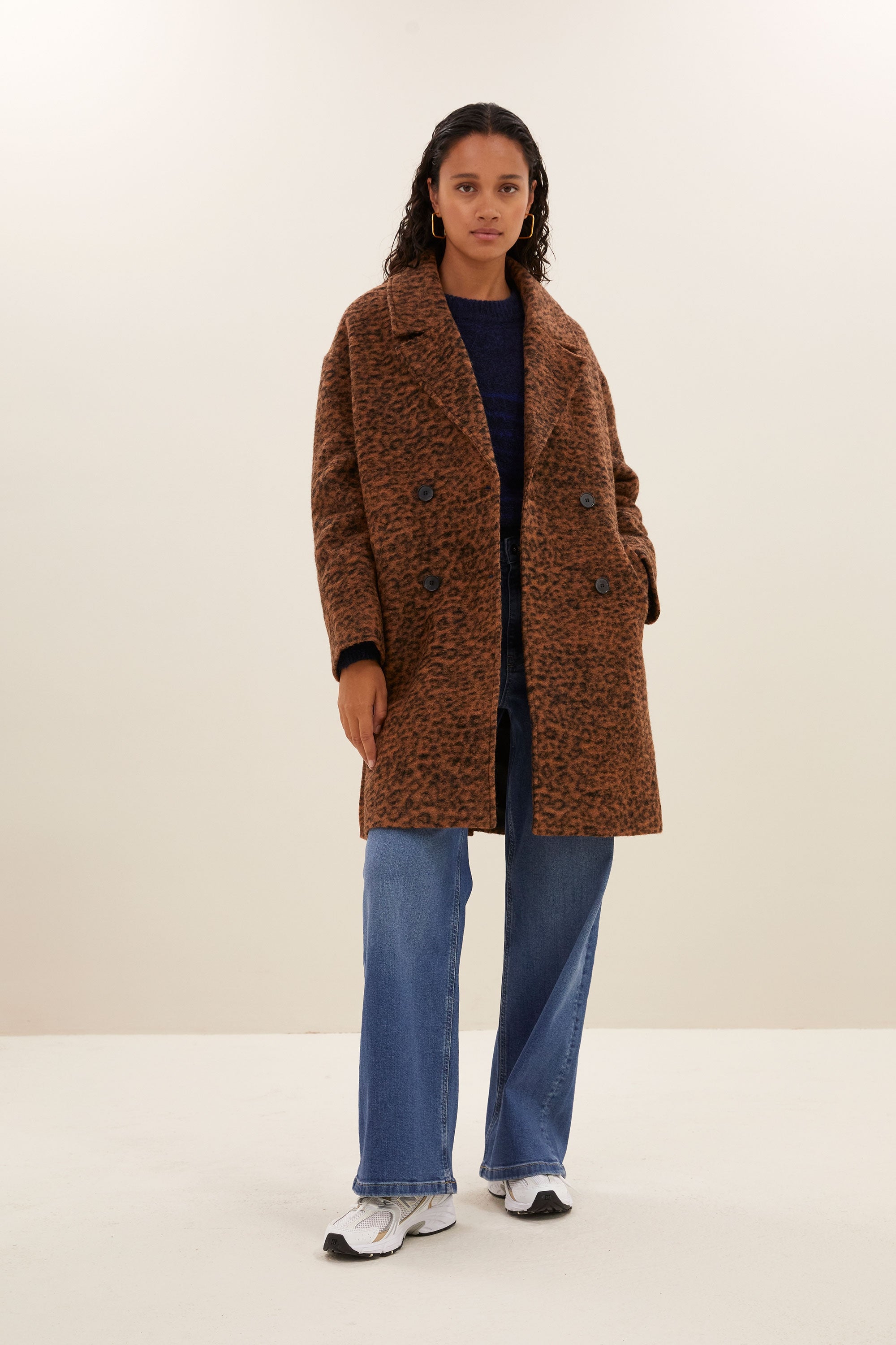 dore leo coat | leopard