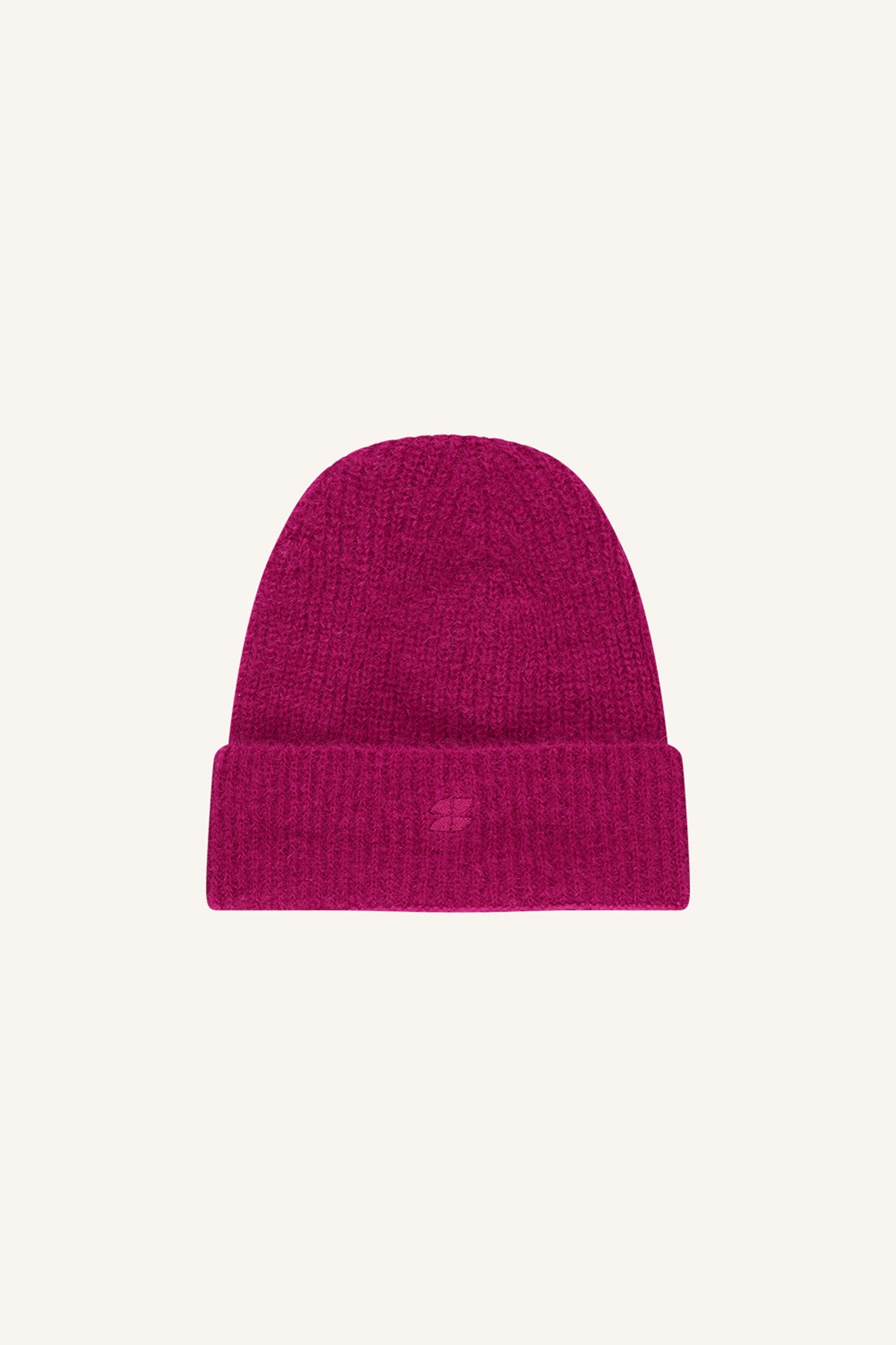 logo beanie | fuchsia