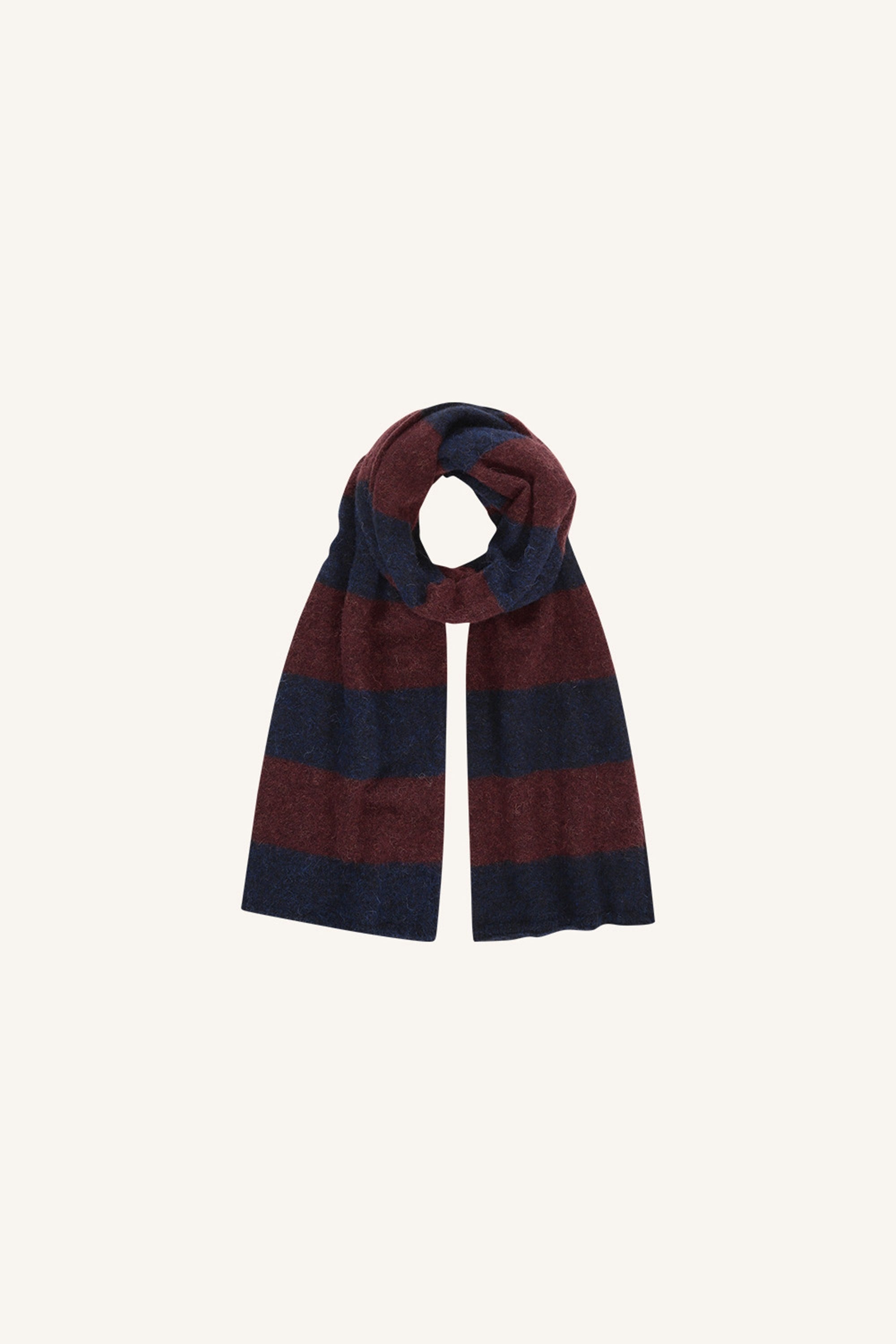 gwen striped scarf | wine