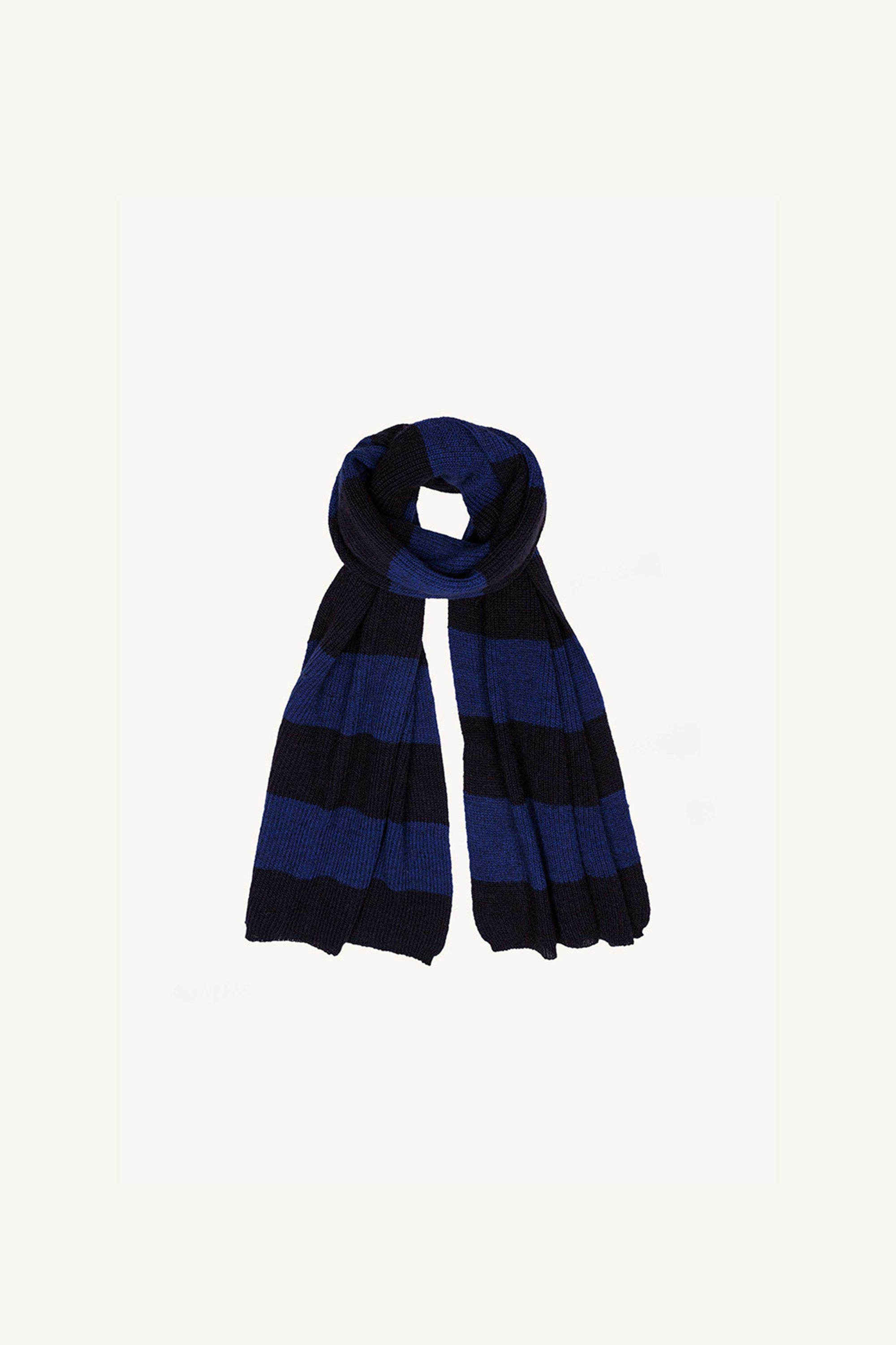 lilly striped scarf | kingsblue