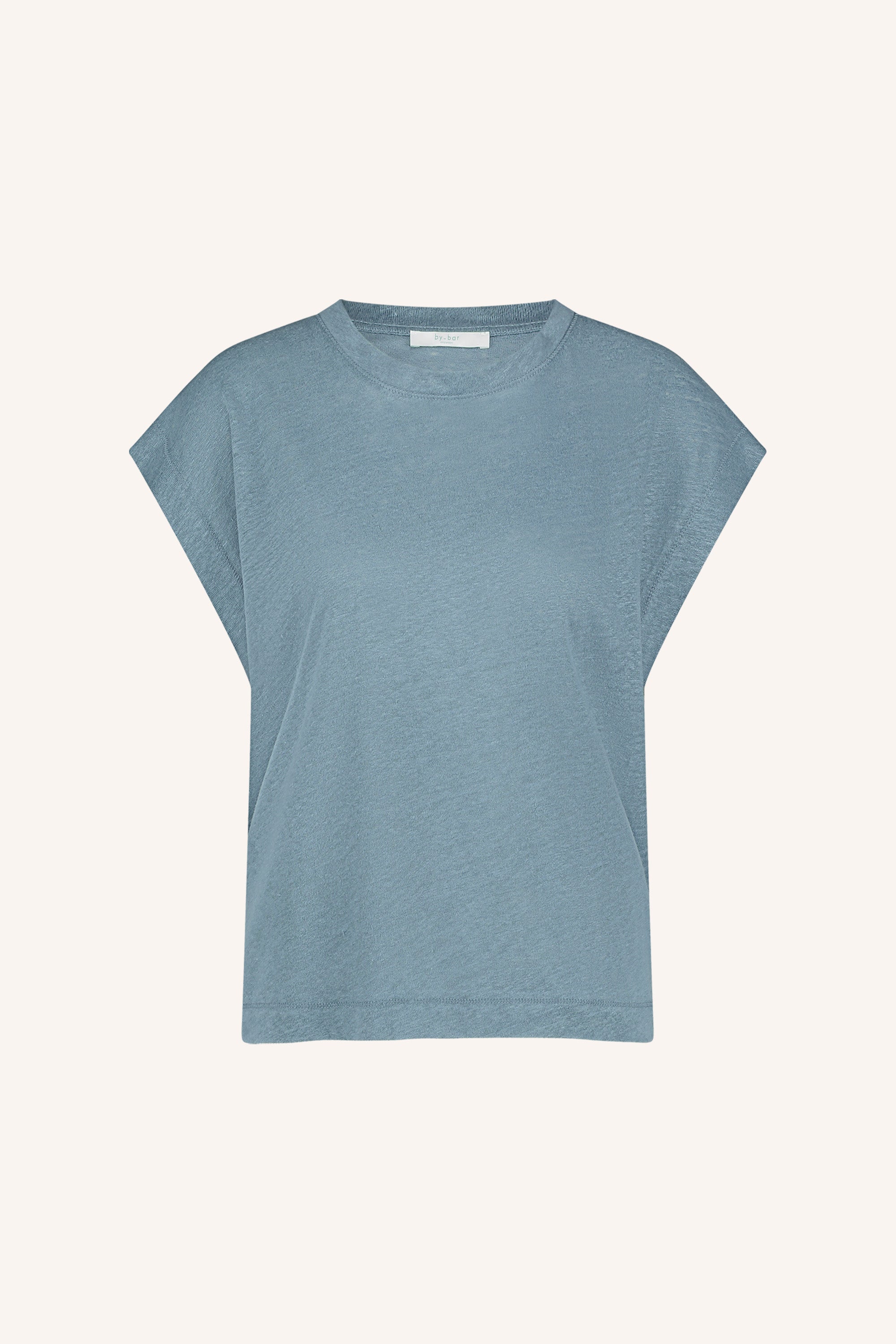 mason linen top | blue stone