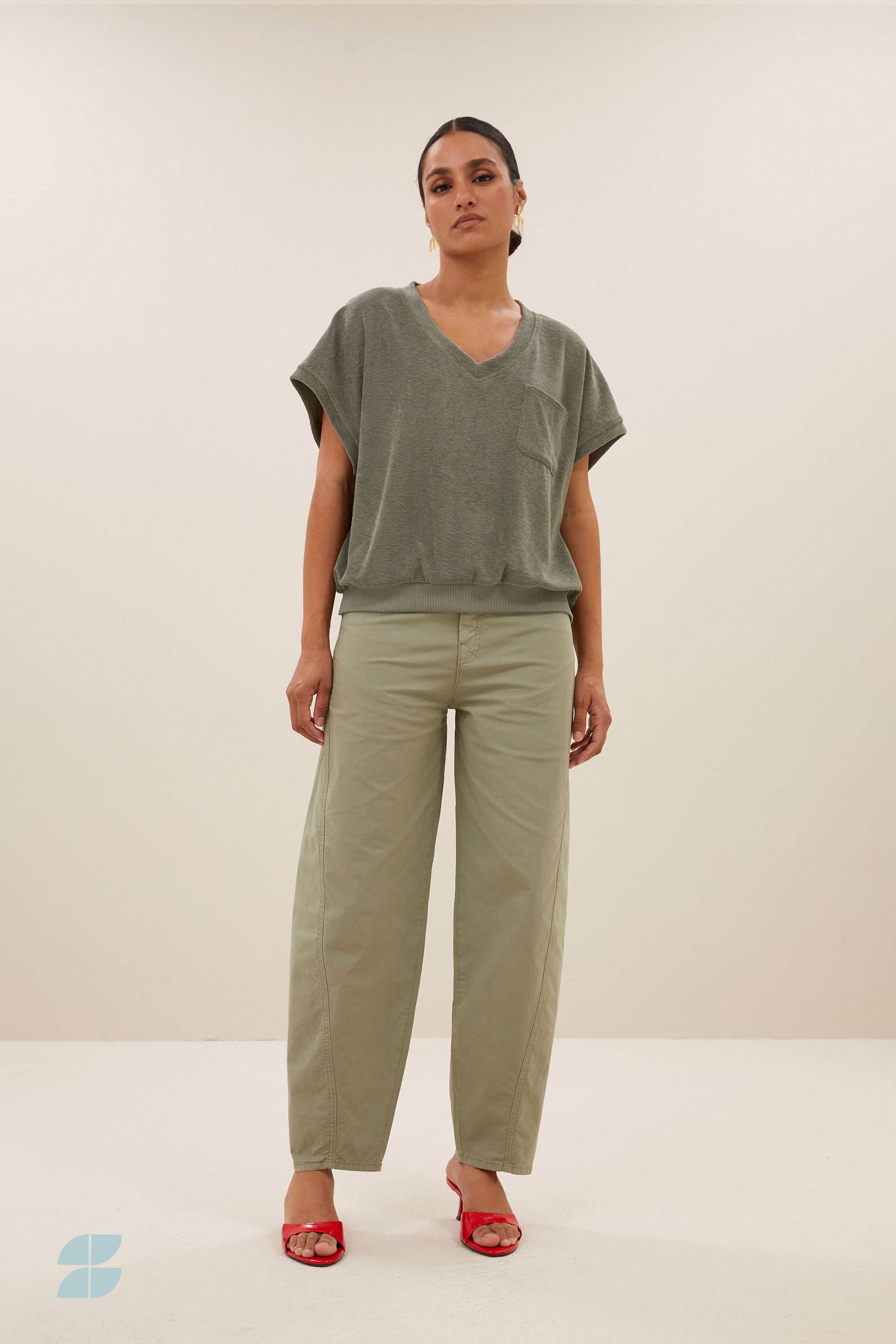 tyler slub top | mulled basil