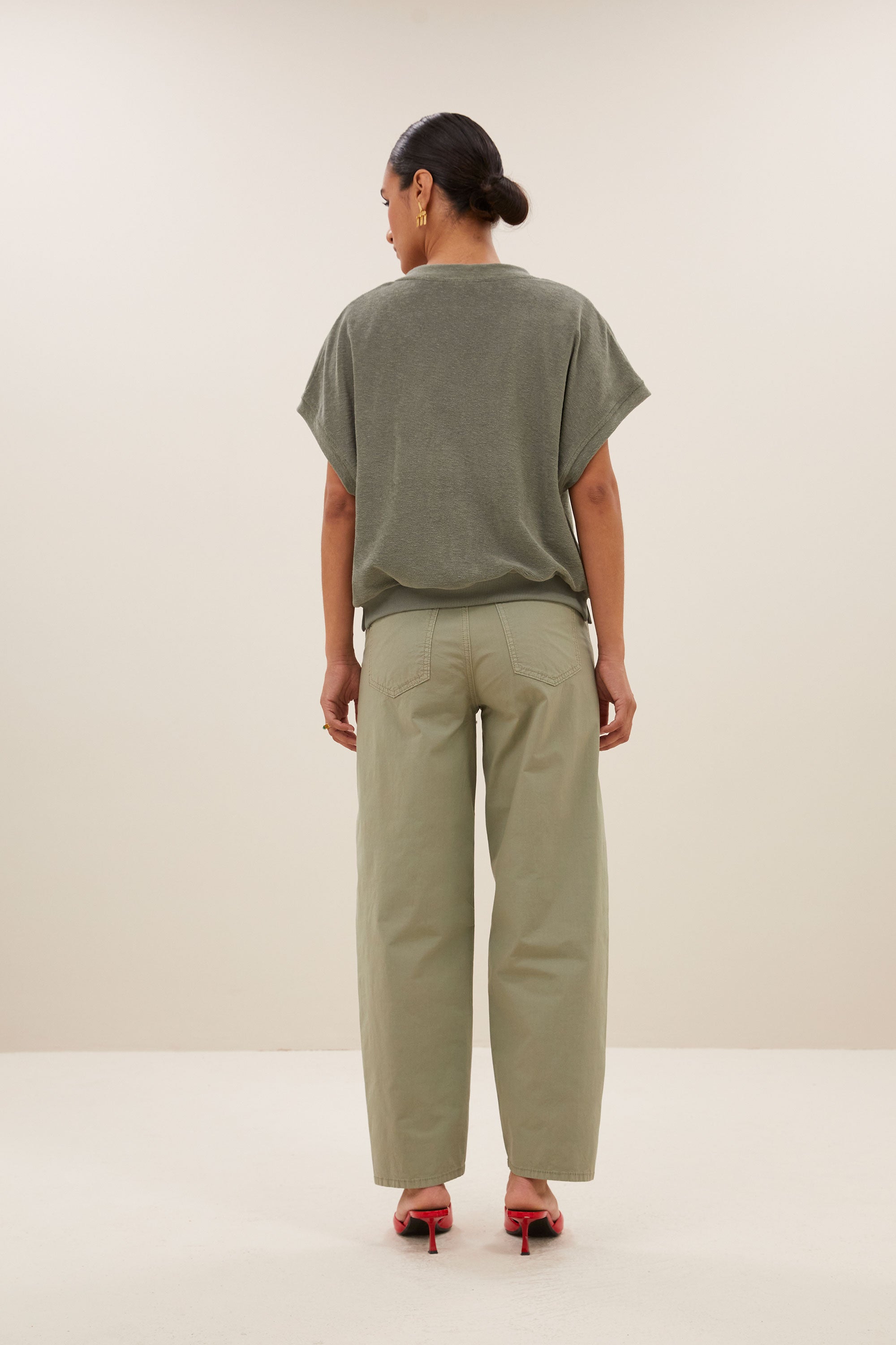 tyler slub top | mulled basil