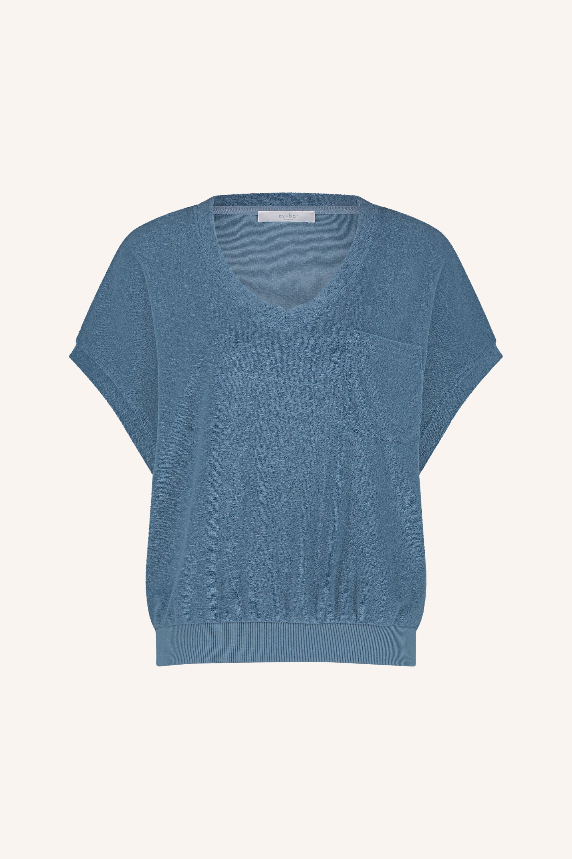 tyler slub top | blue stone