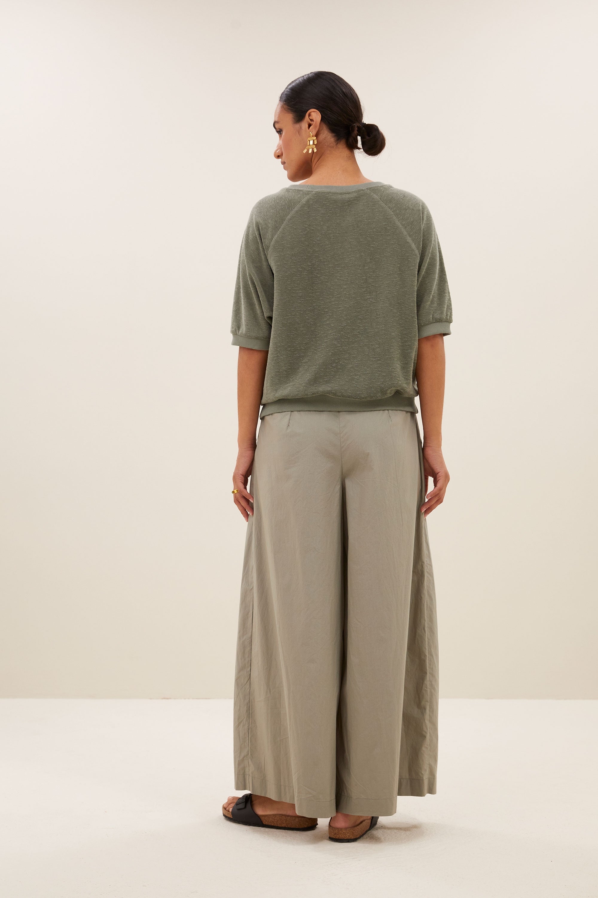 neva slub top | mulled basil