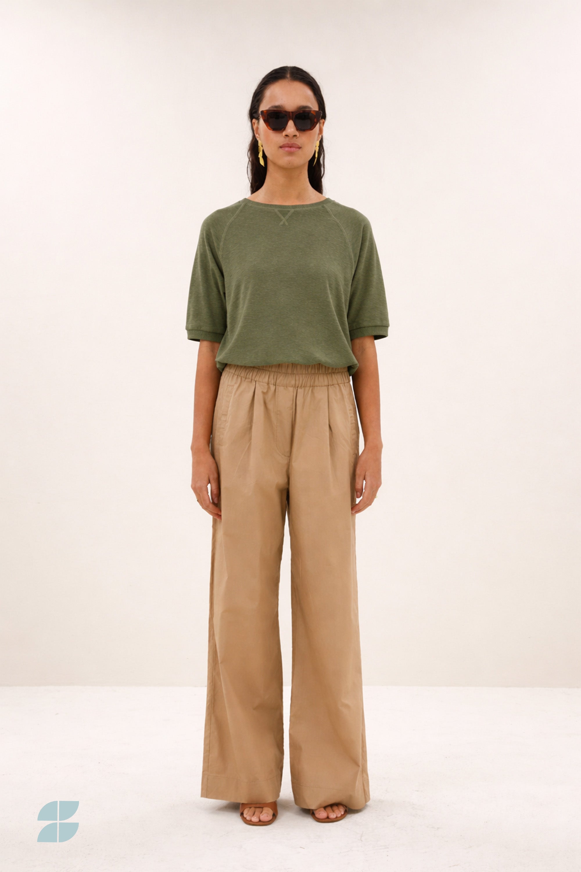 neva slub top | mulled basil