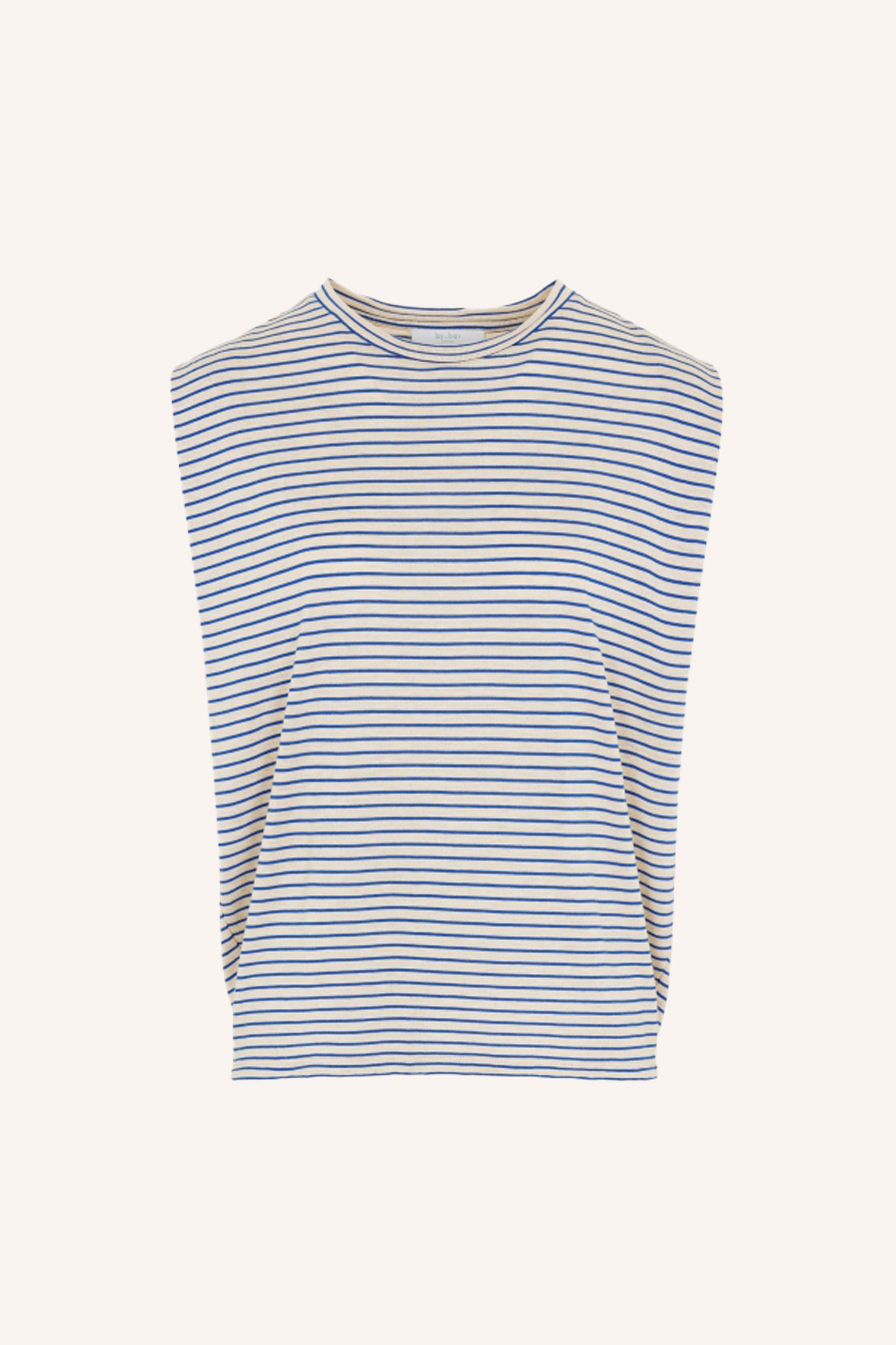 diede small stripe top | kingsblue small stripe