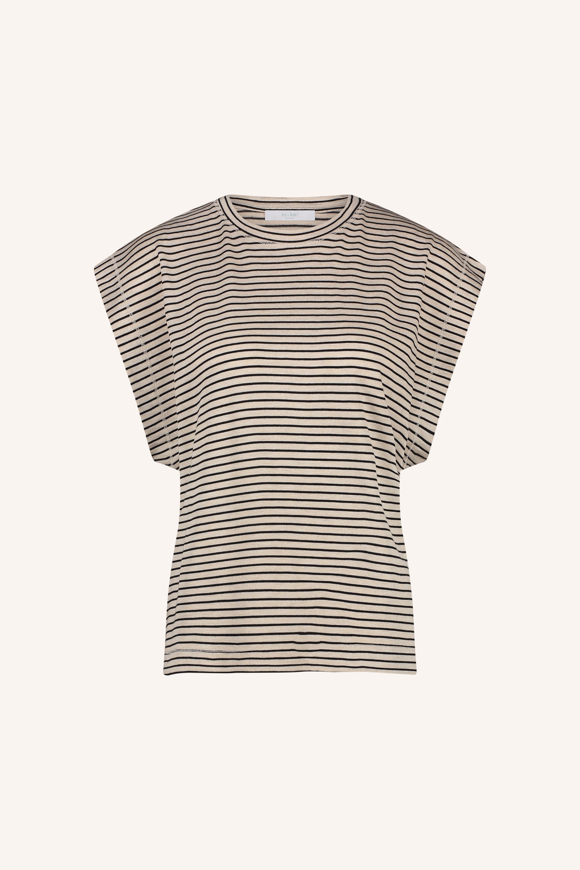 mason small stripe top black small stripe packshot